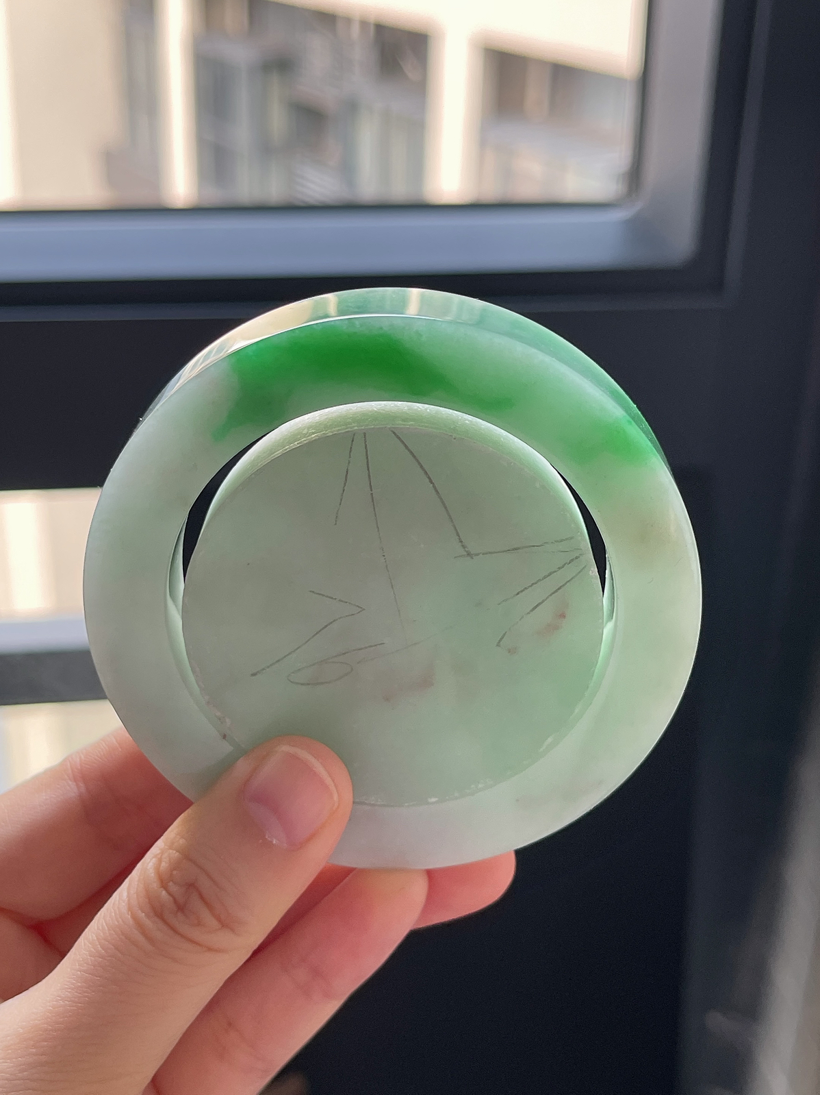 翡翠镯饼，⭕️正圈最大做58，最小做54.5