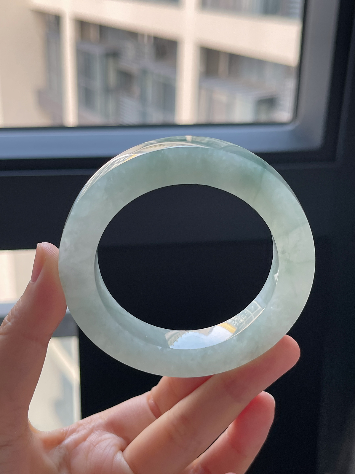 翡翠镯饼，⭕️正圈最大做58，最小做53