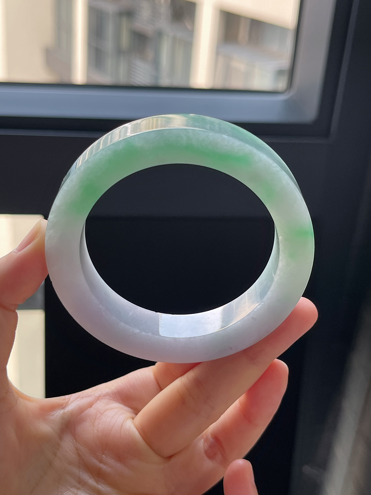翡翠镯饼，⭕️正圈最大做58，最小做55.3