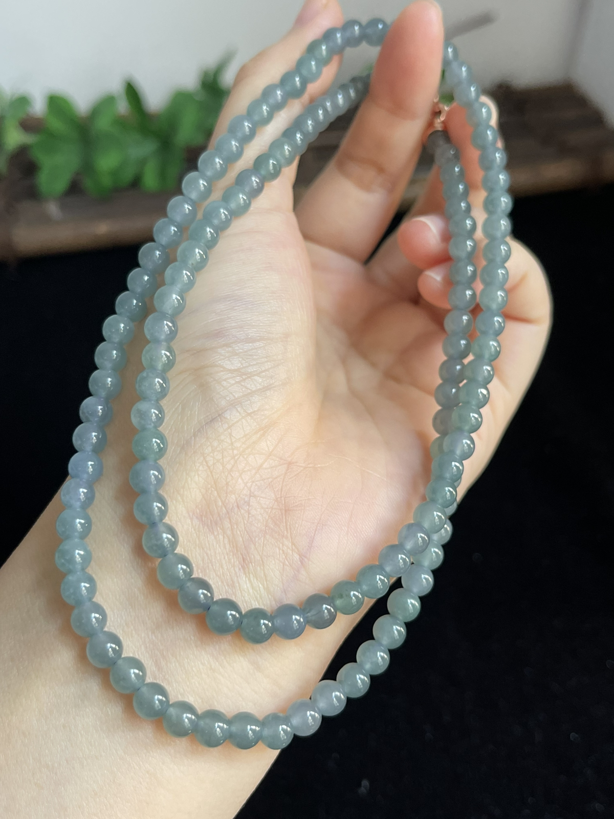 翡翠项链，晶莹剔透，可以做项链，可以做手链，非常漂亮