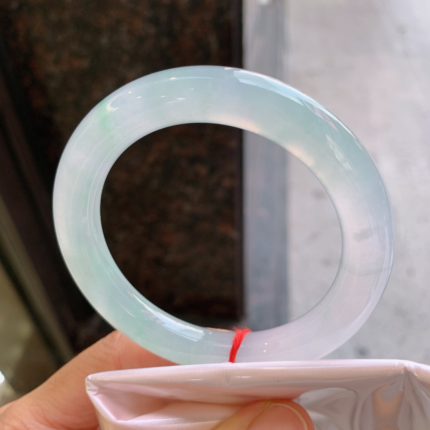 圆条冰飘绿 无裂 尺寸：55/10 冰润
