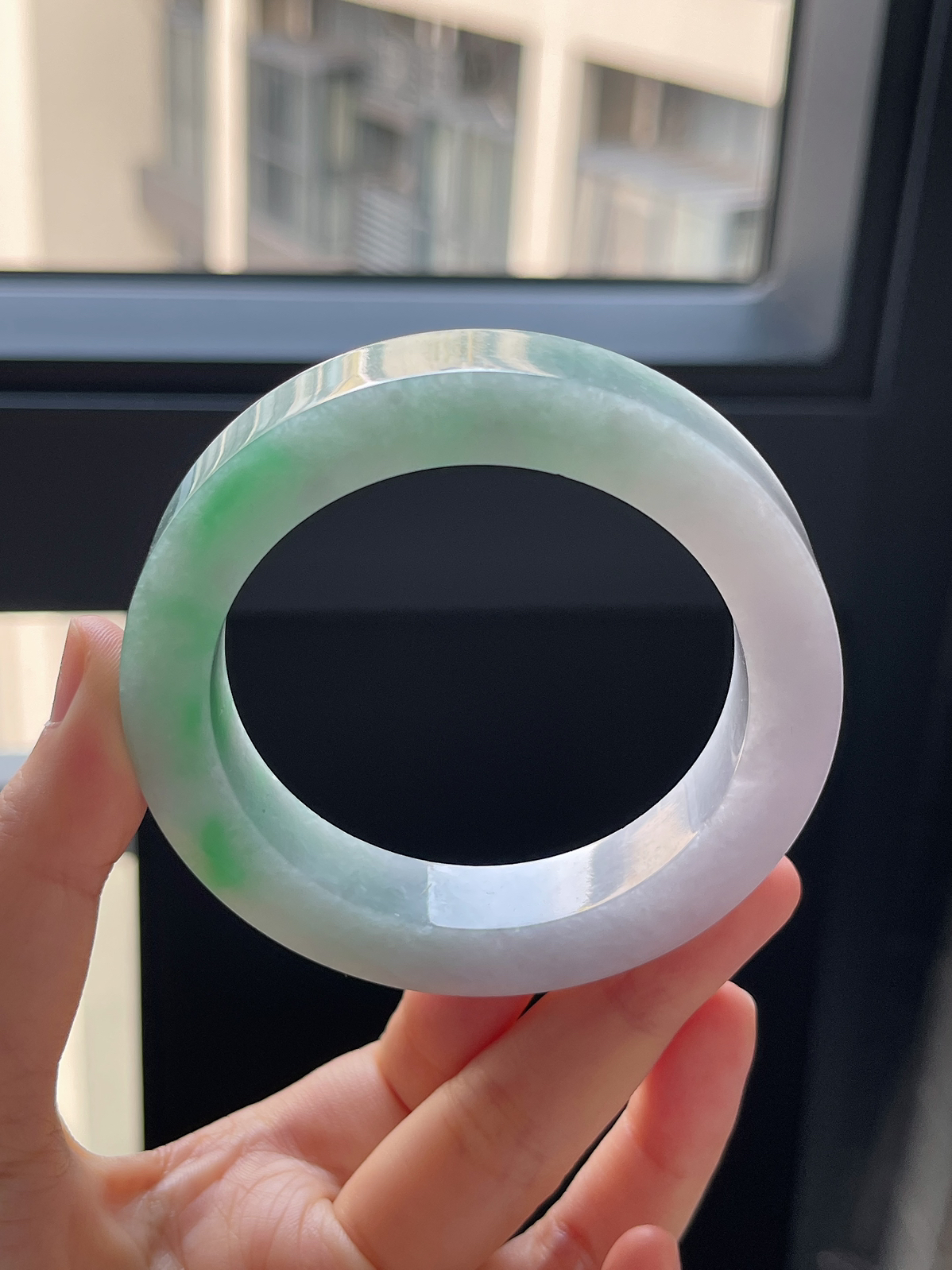 翡翠镯饼，⭕️正圈最大做58，最小做55.3