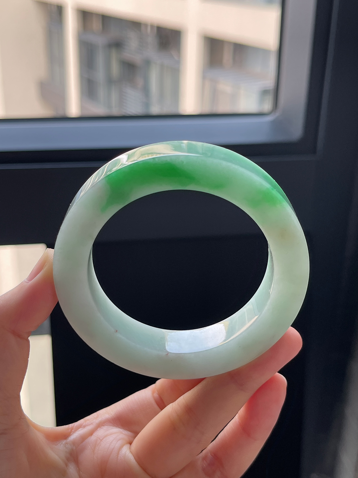 翡翠镯饼，⭕️正圈最大做58，最小做54.5