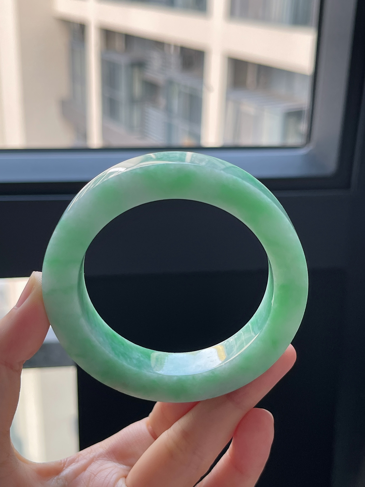 翡翠镯饼，⭕️正圈最大做58，最小做55