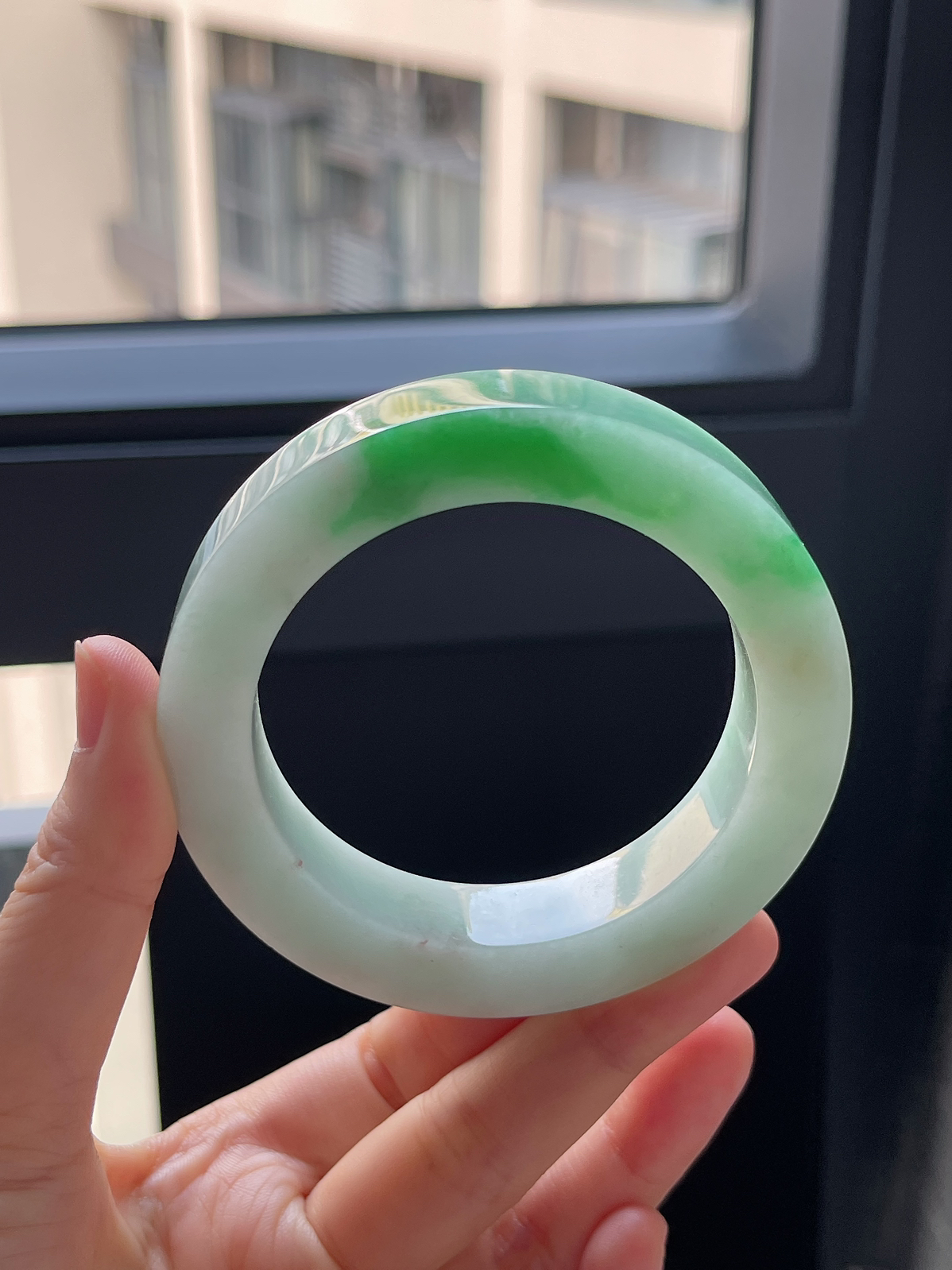 翡翠镯饼，⭕️正圈最大做58，最小做54.5