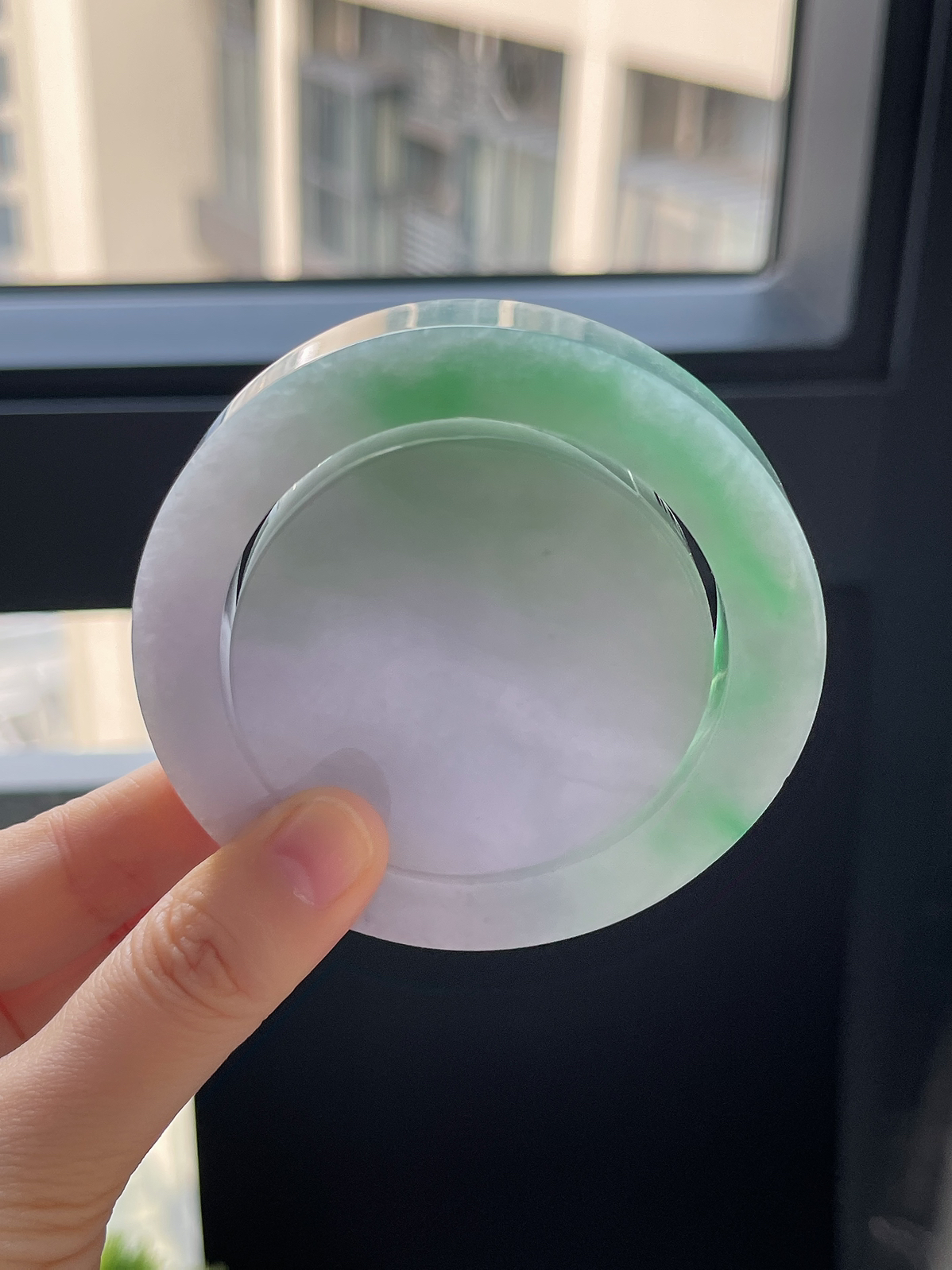 翡翠镯饼，⭕️正圈最大做58，最小做55.3