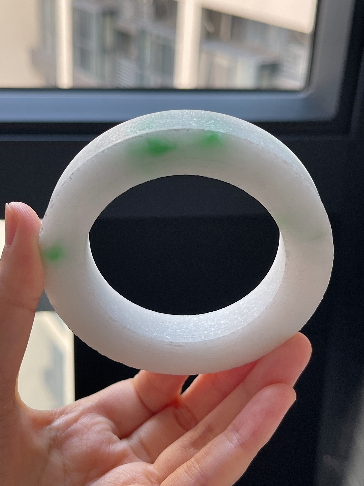 翡翠镯饼，⭕️正圈最大做62，最小做54