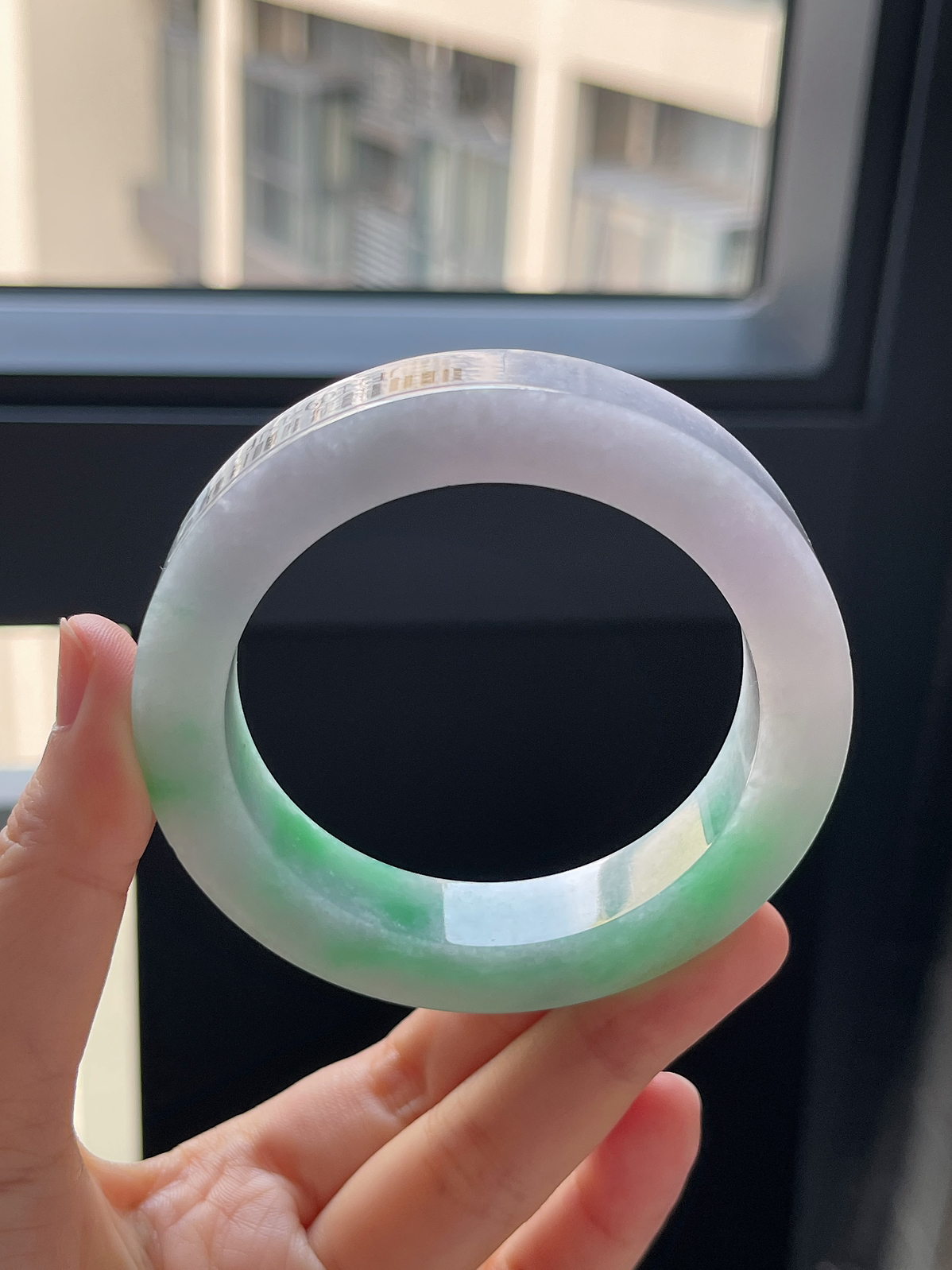 翡翠镯饼，⭕️正圈最大做58，最小做55.3