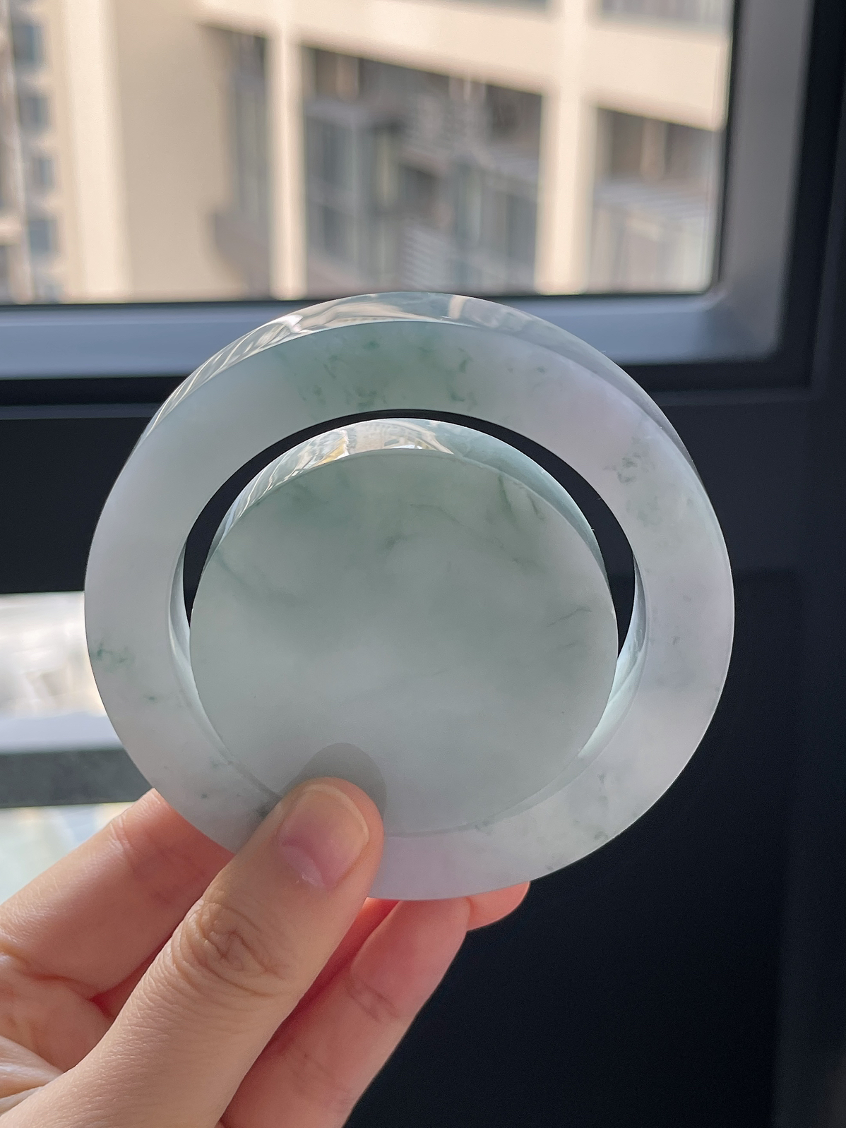 翡翠镯饼，⭕️正圈最大做63，最小做58.5