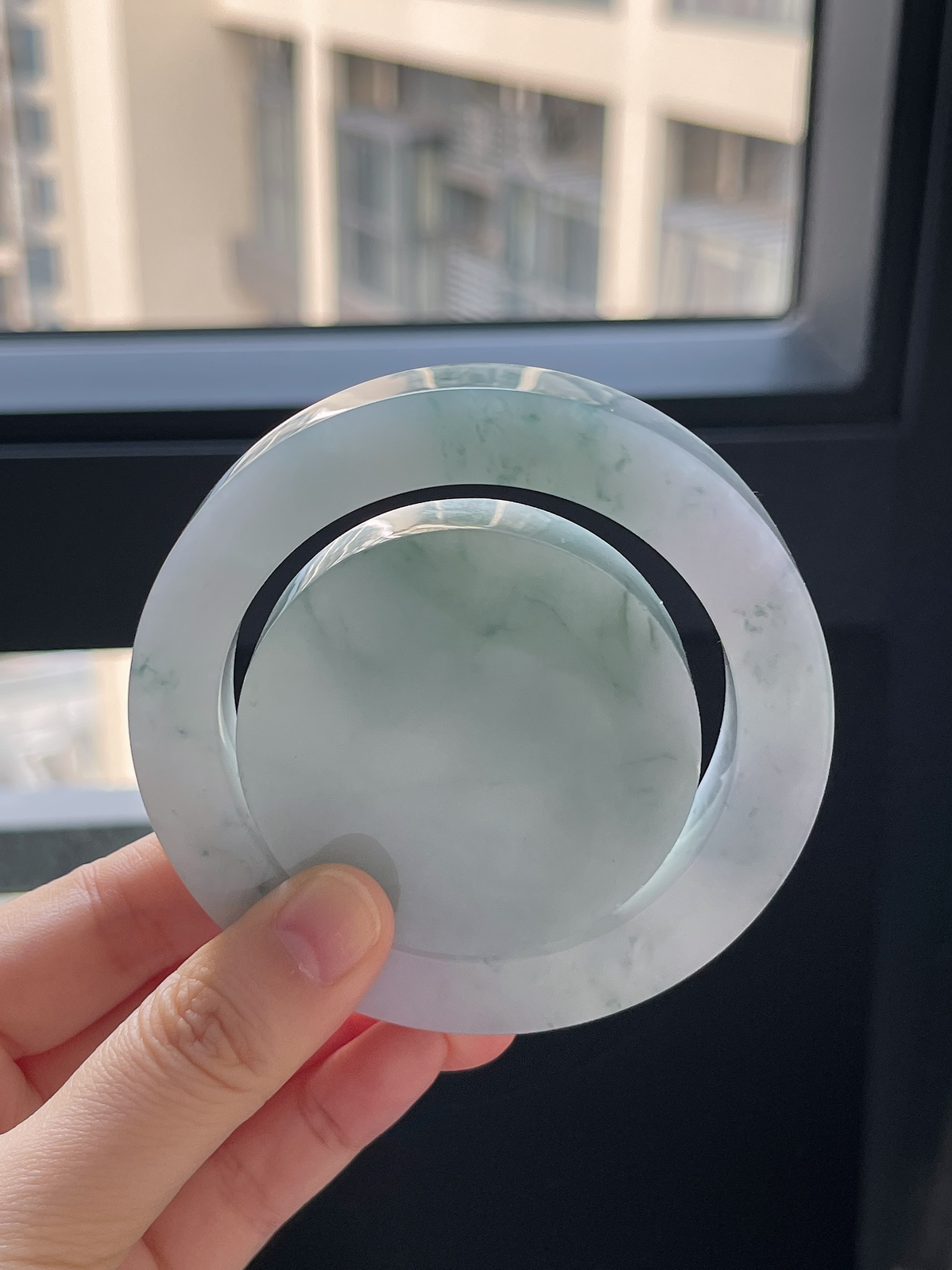 翡翠镯饼，⭕️正圈最大做63，最小做58.5