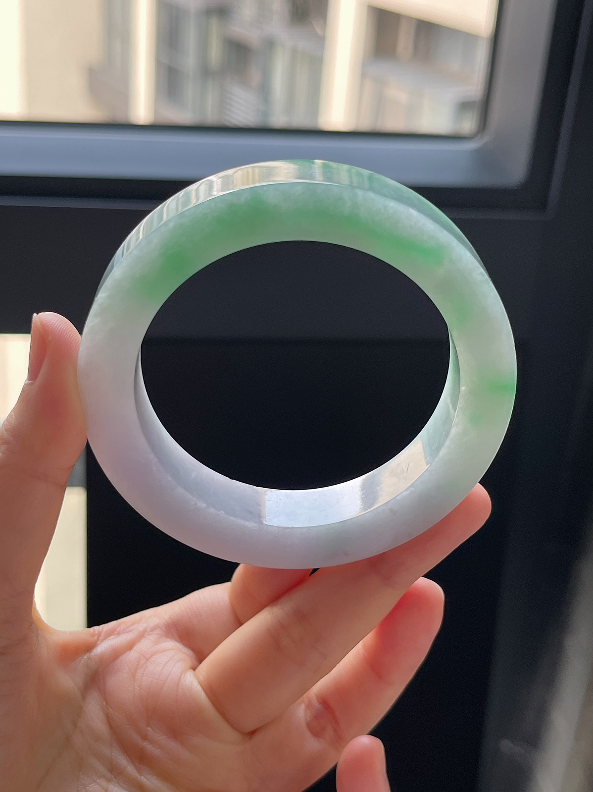 翡翠镯饼，⭕️正圈最大做58，最小做55.3