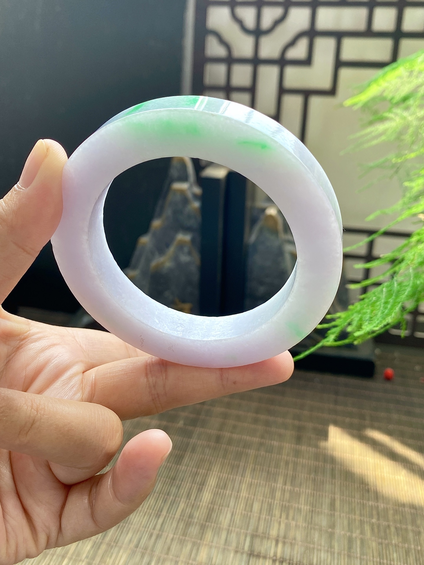 春彩手镯胚 尺寸58-80-12 编号JF733