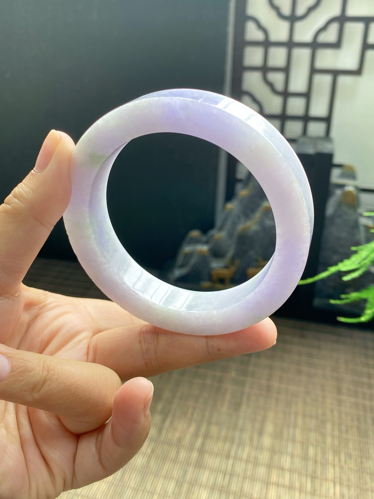 春彩手镯胚 尺寸56-75-14 编号JF1075-2