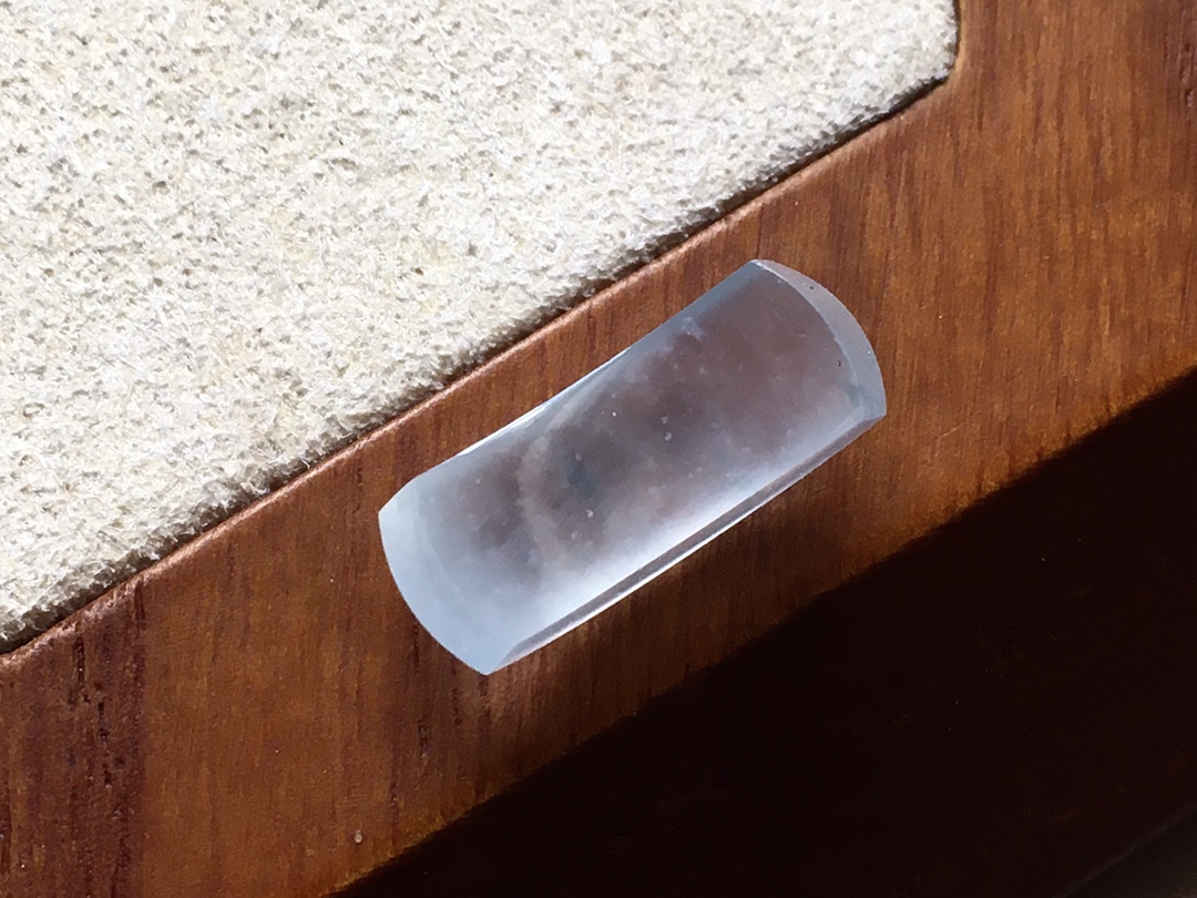 ️ 冰种木那飘花马鞍 种水，起光感，无裂尺寸16*5.8*5