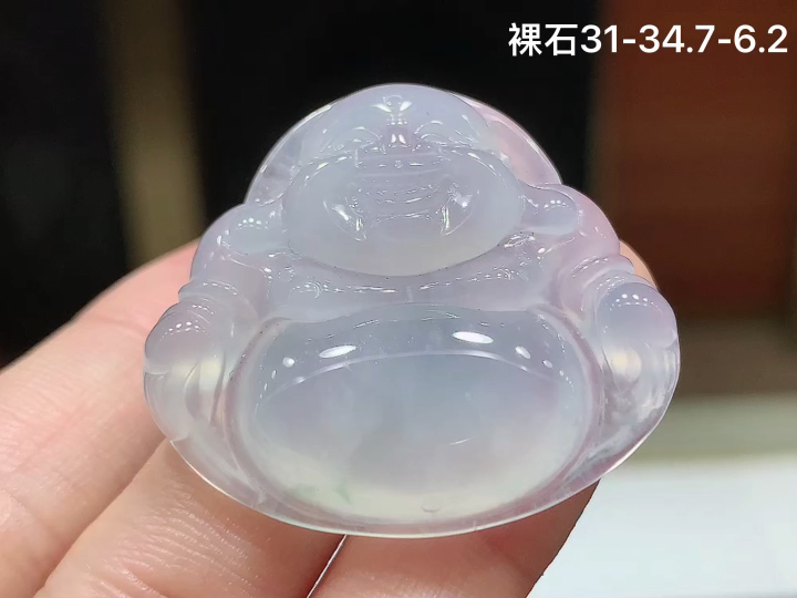 ️ 冰种佛公 无裂 尺寸，31-34.7-6.2