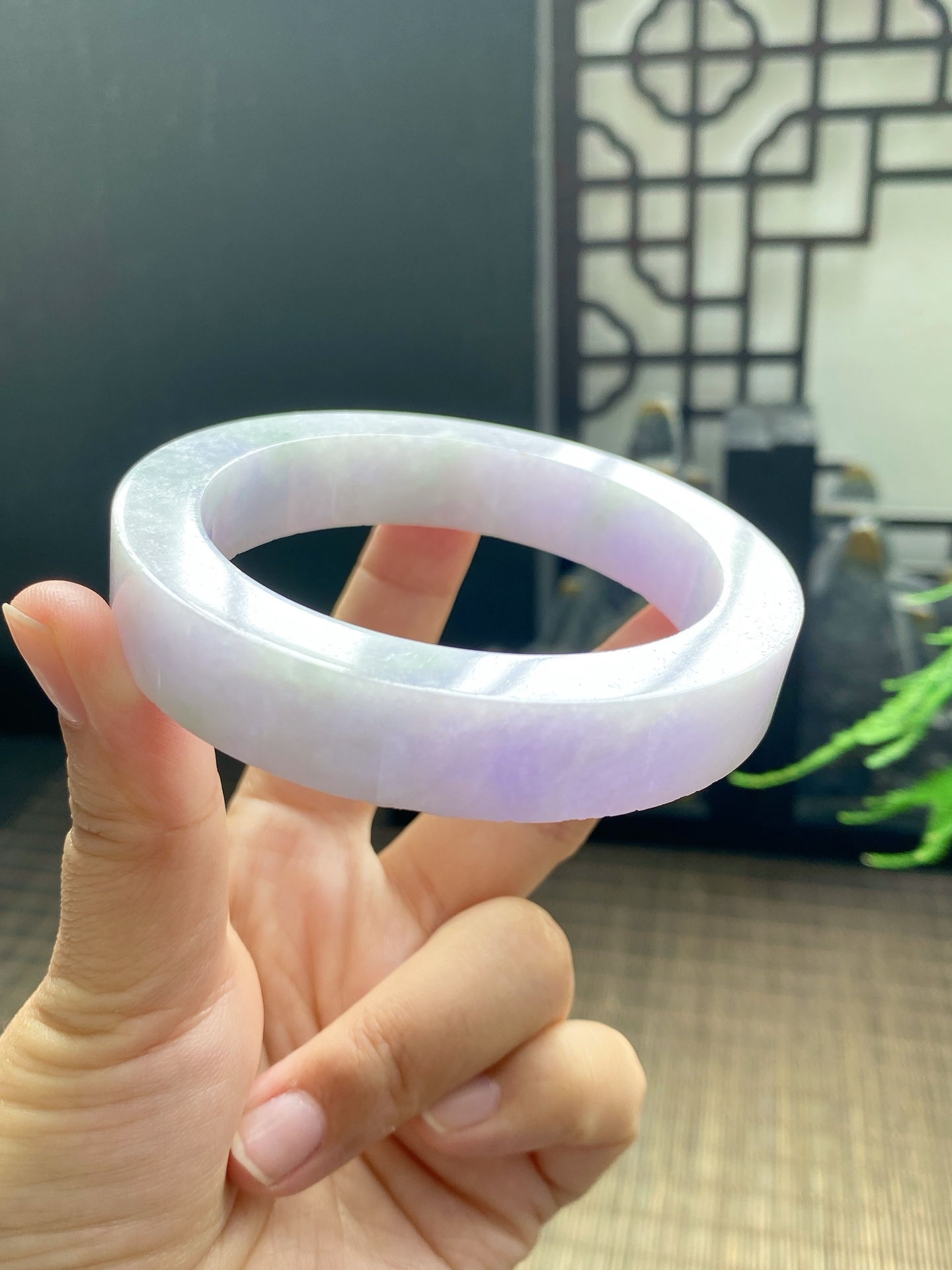 春彩手镯胚 尺寸56-75-14 编号JF1075-2
