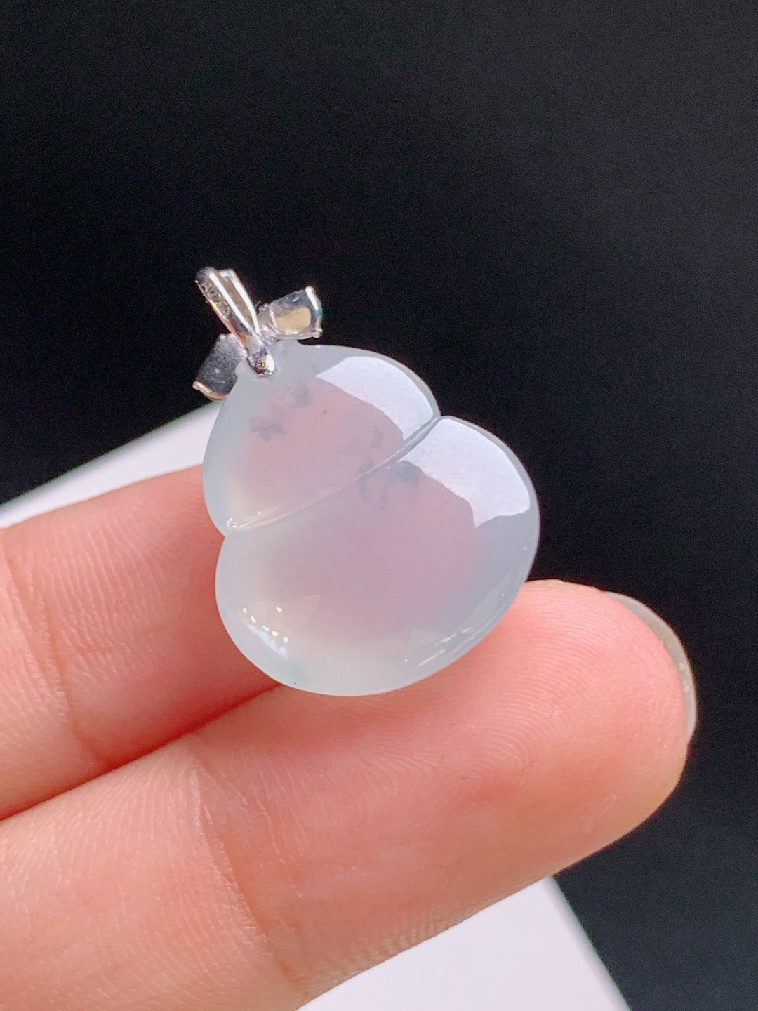 ️ 冰种葫芦吊坠，胶润饱满，福禄双全 裸石18.5-16.5-9.1 整体24.3 530917