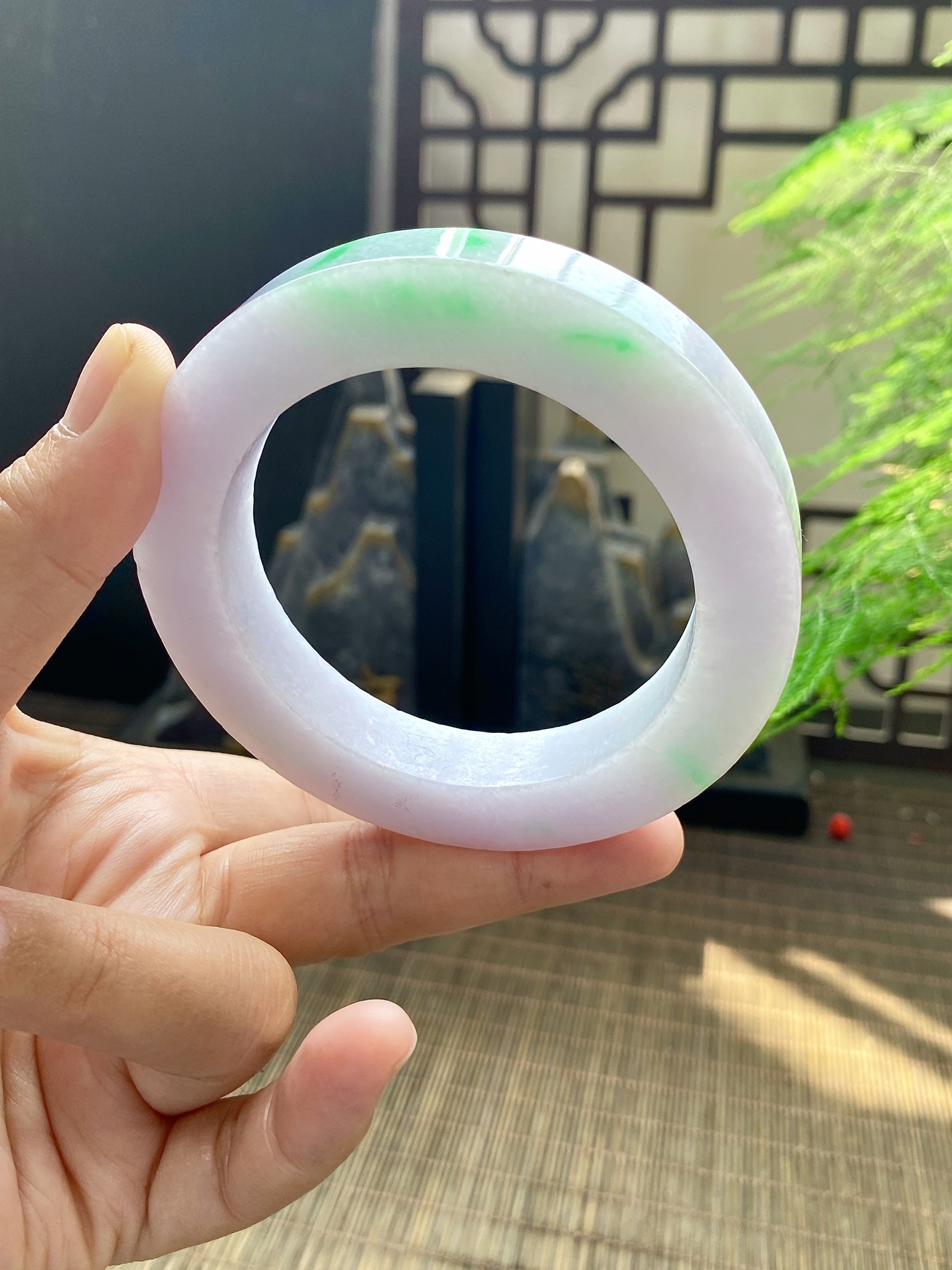 春彩手镯胚 尺寸58-80-12 编号JF733