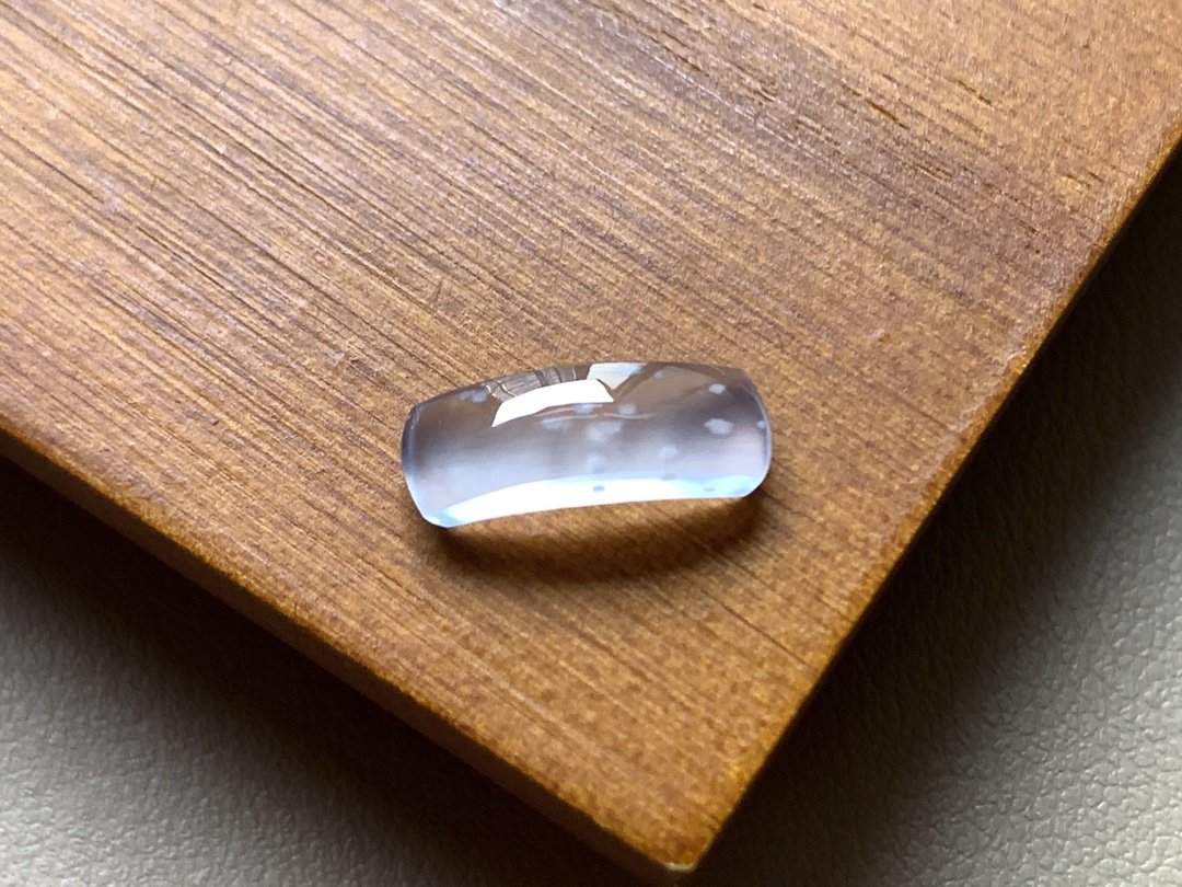 ️ 玻璃种木那马鞍 底子水润冰透，荧润起光，无裂尺寸13.5*4.5*3