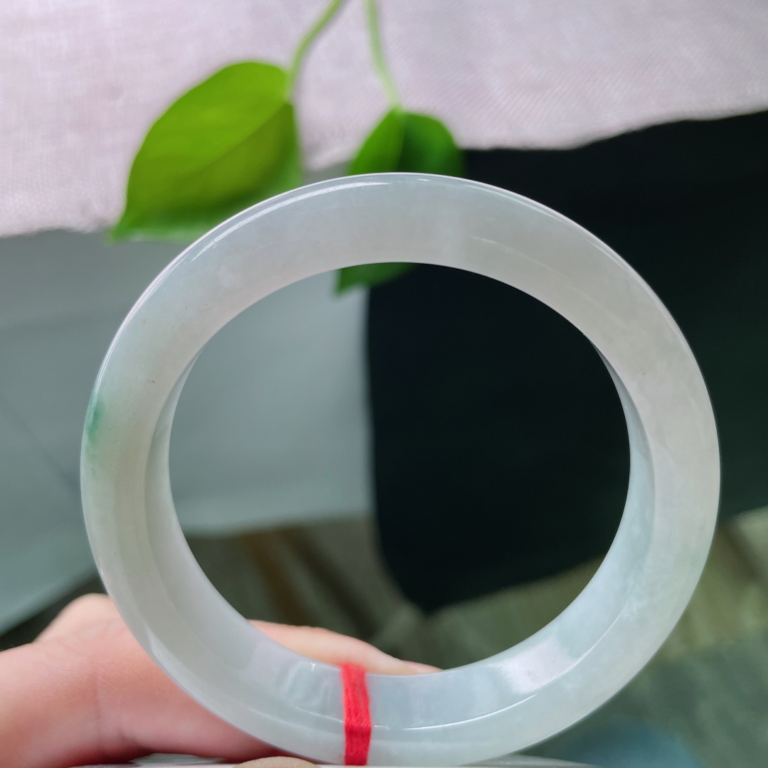 54.7/11.9/8.2飘花正圈，冰润细腻，种水好，清新简约，晶体，ss59758a