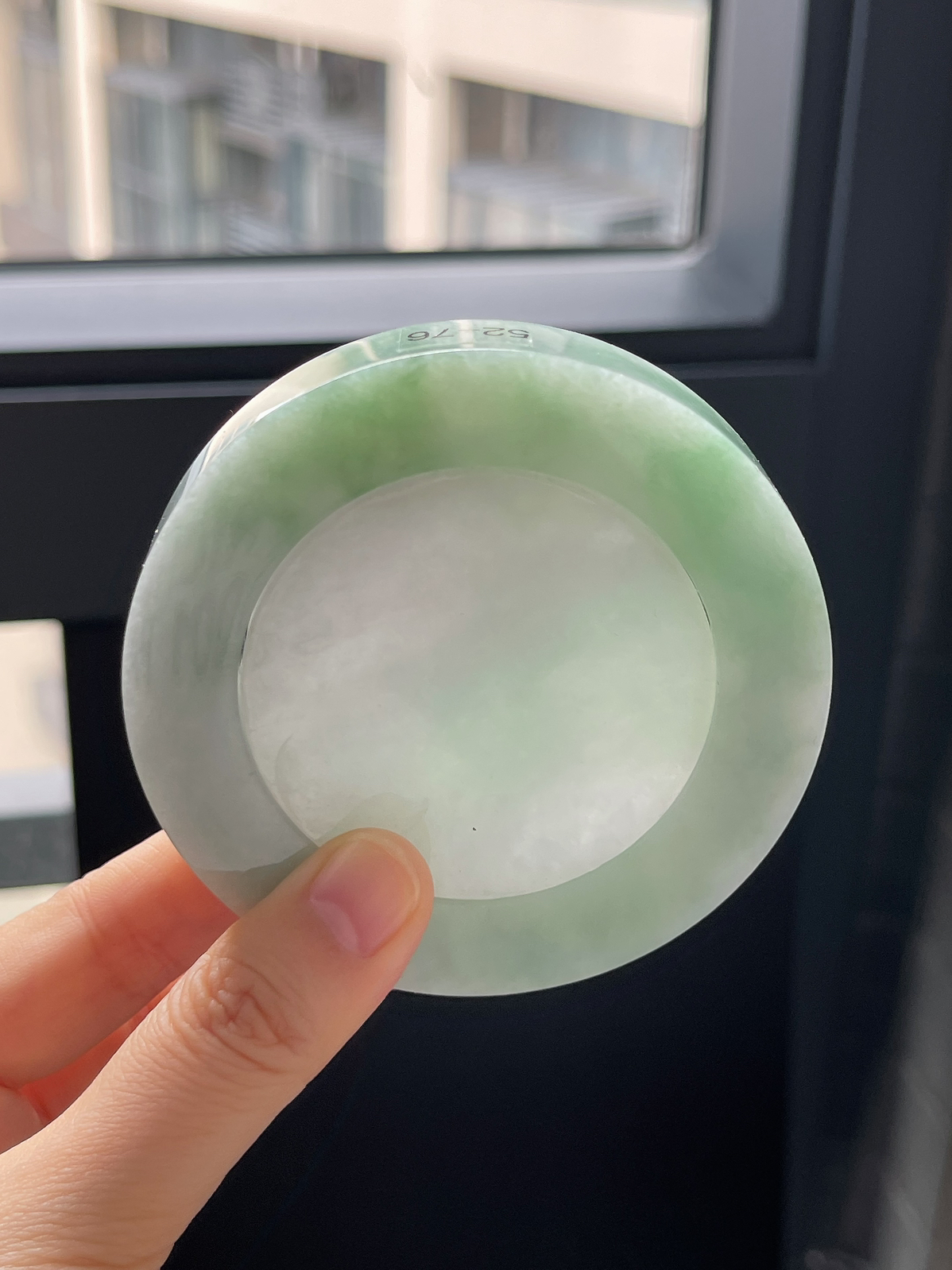 翡翠镯饼，⭕️正圈最大做60，圆条最大做56；最小做51.7