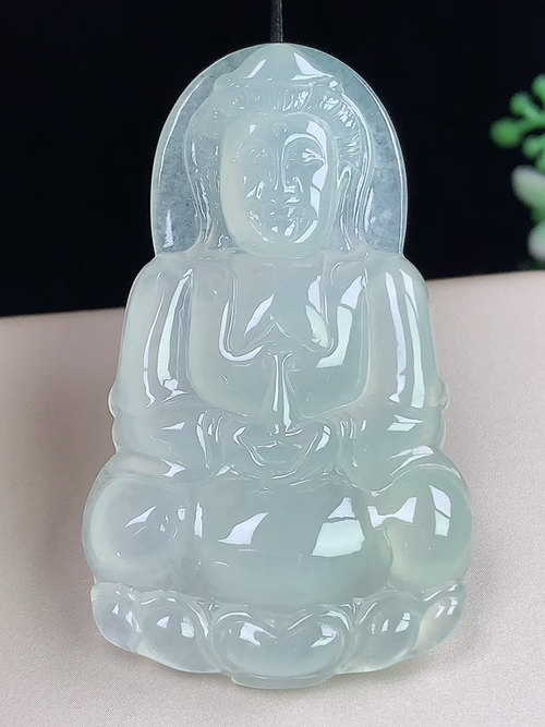 观音，无裂，尺寸54.7*31.8*6.0mm，j21ayd
