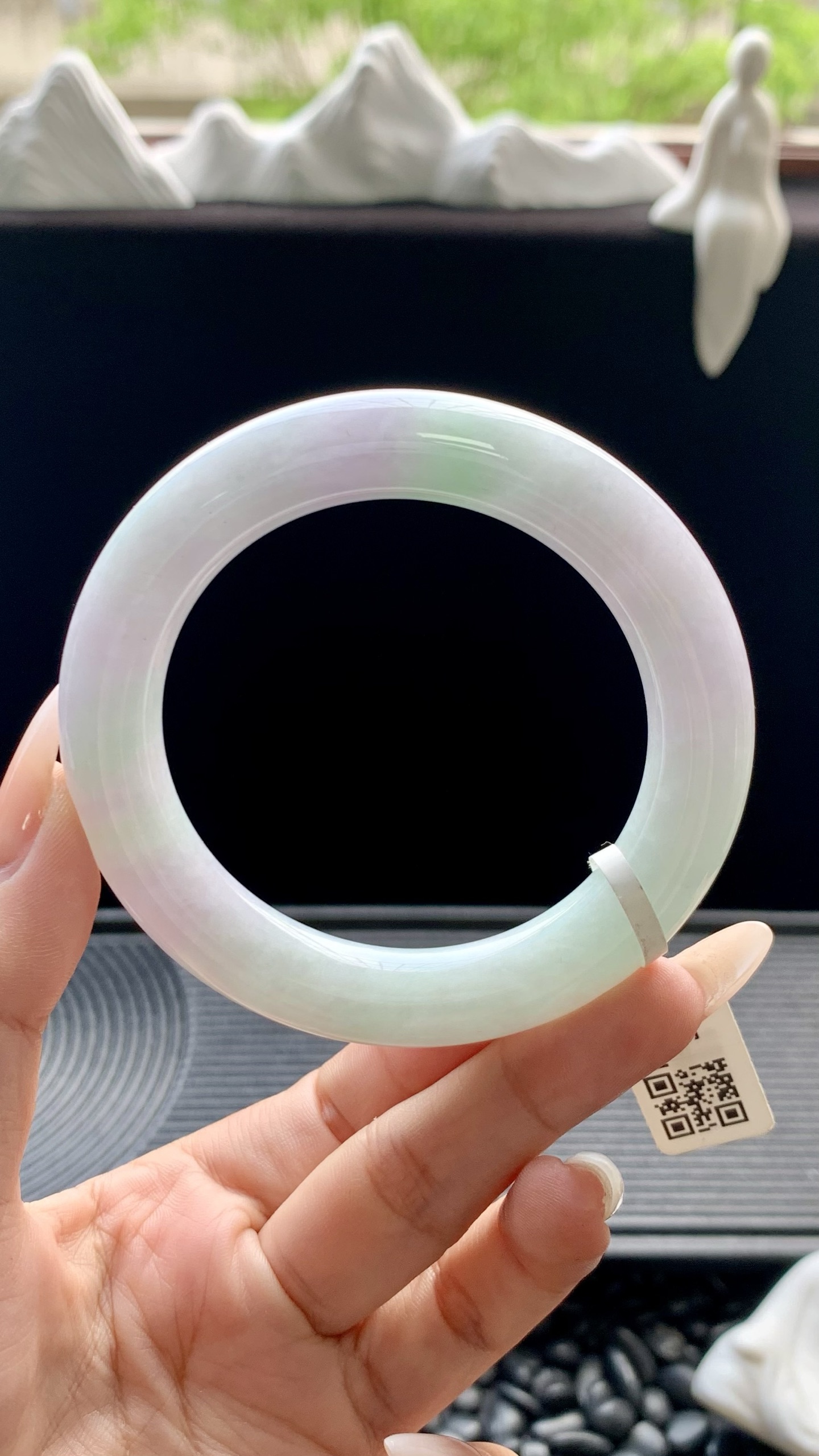 淡春彩圆条手镯成品 HYY-7397 尺寸：55-11.5-11.5
