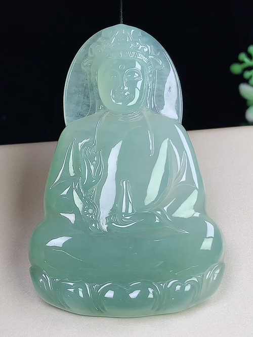 观音，无裂，尺寸64.6*40*5.1mm，j21ayd