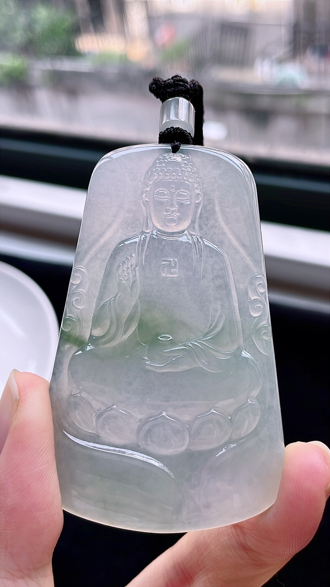 ️ 冰种飘花大日佛 飘花灵动，种老起胶 尺寸：66.5/42/5