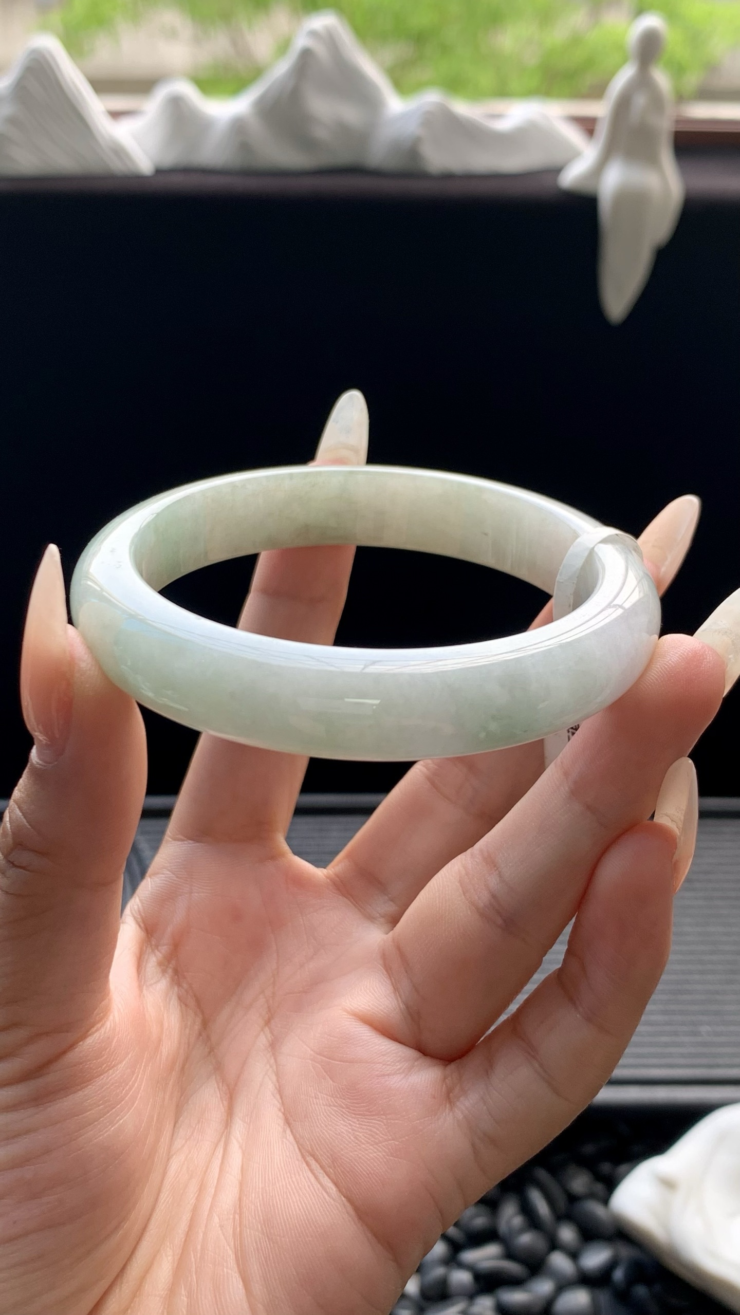 油青正圈手镯成品 HYY-5205 尺寸：58-12-8