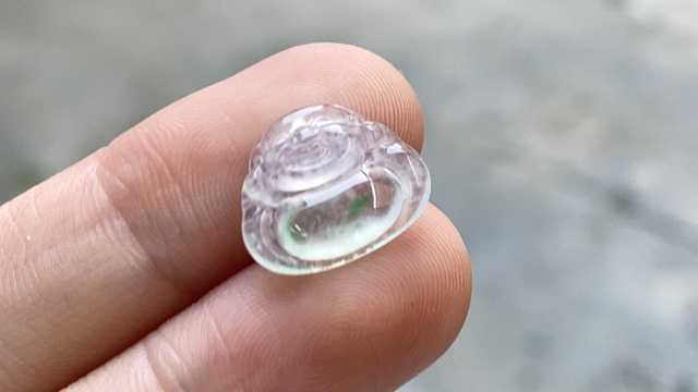 ️ 玻璃种飘绿佛公 13.5*11.2*3.2 完整