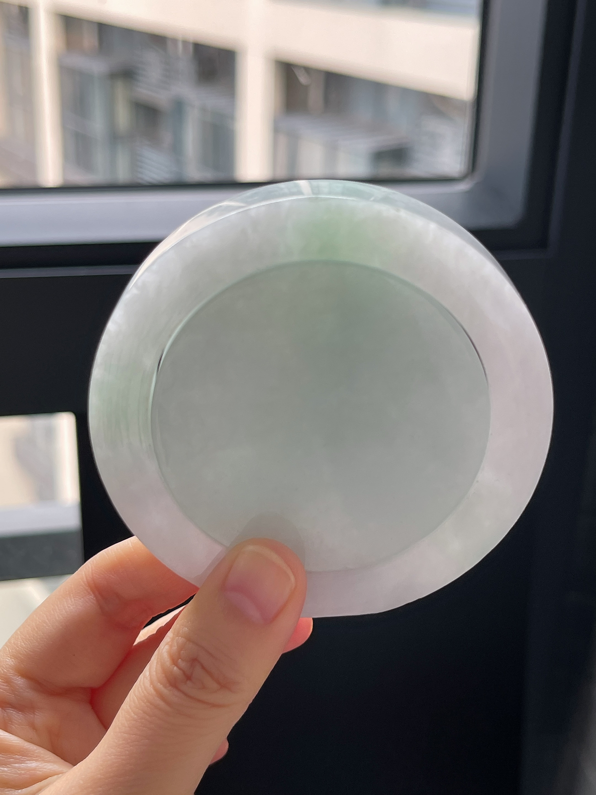翡翠镯饼，⭕️正圈最大做58，最小做54.8