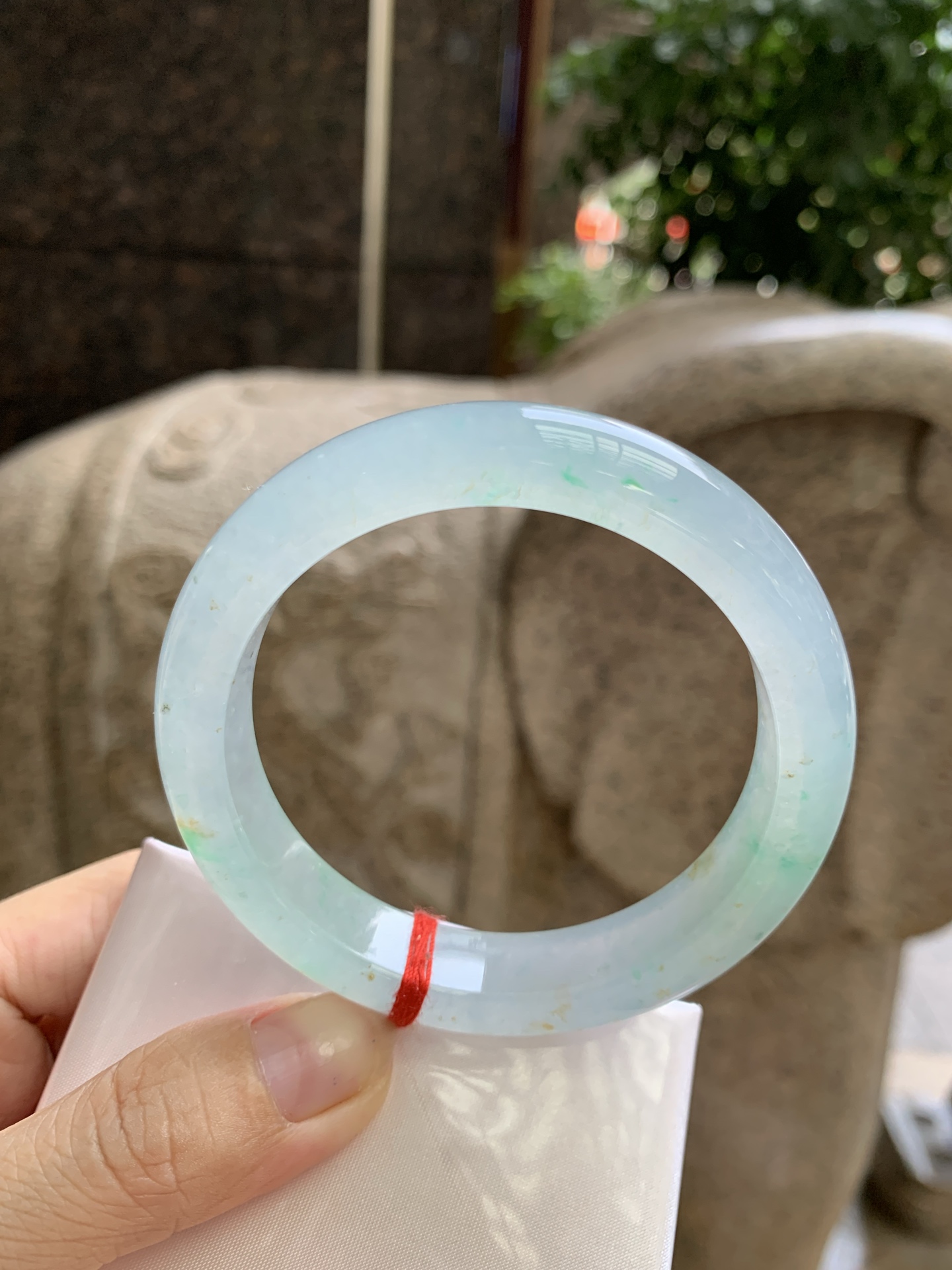 金丝绿洒金正圈 58.2-8-11.5 0921-N1645-2 无裂