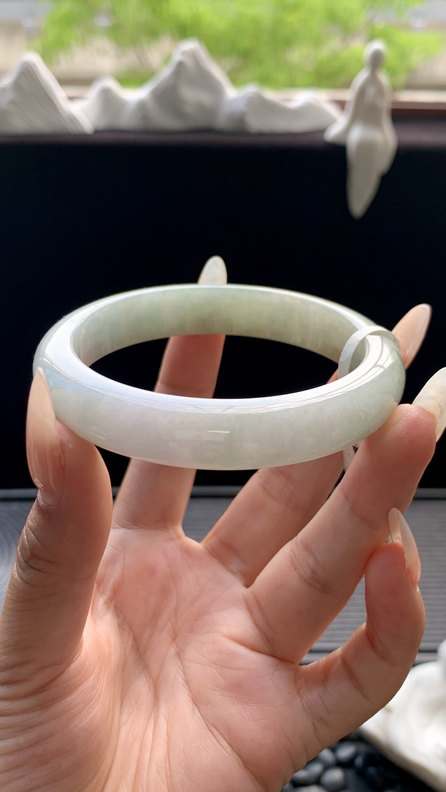 油青正圈手镯成品 HYY-5205 尺寸：58-12-8