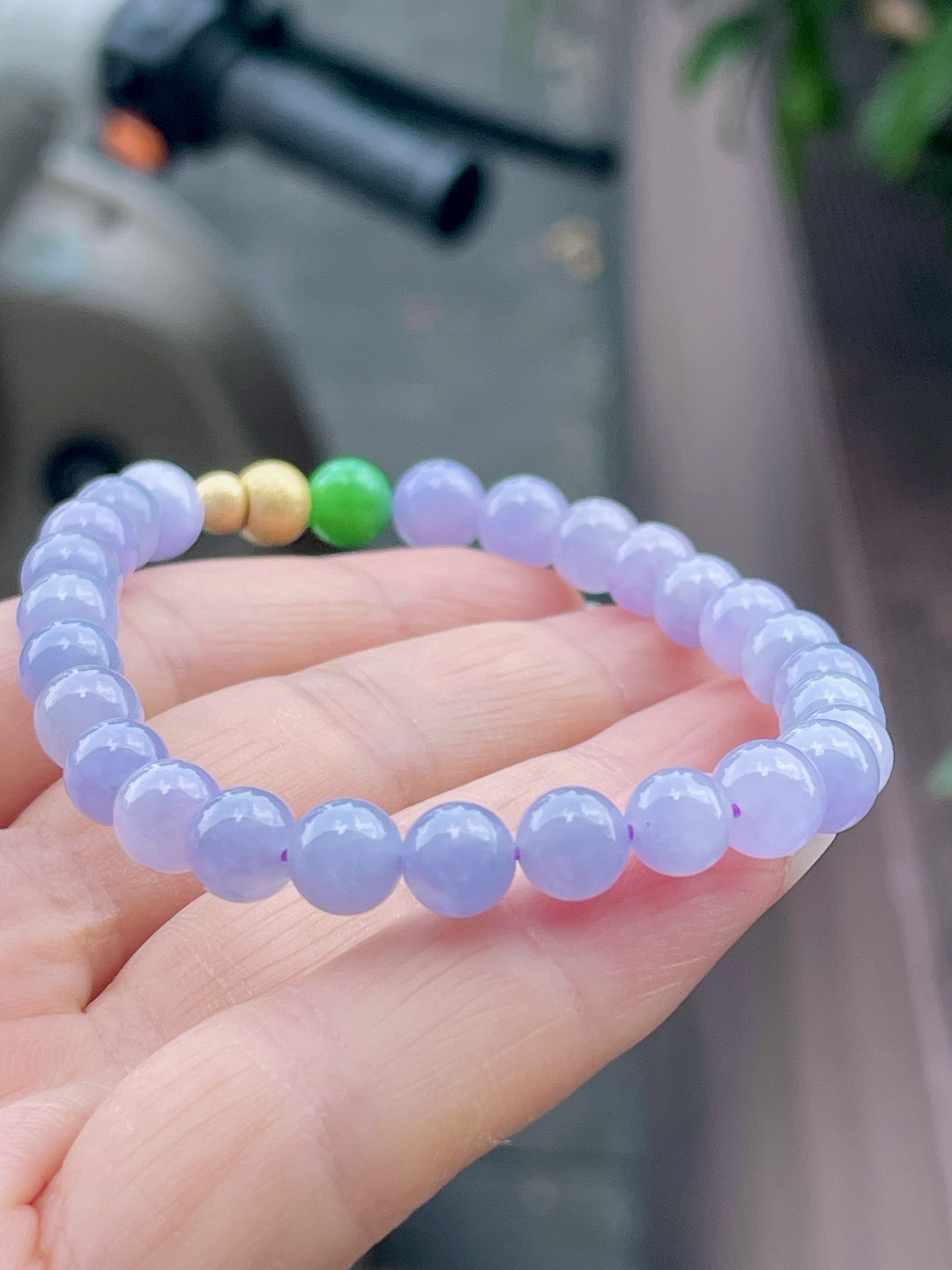 ️ 冰双彩手串 色泽艳丽，颗颗精选 尺寸：6.7