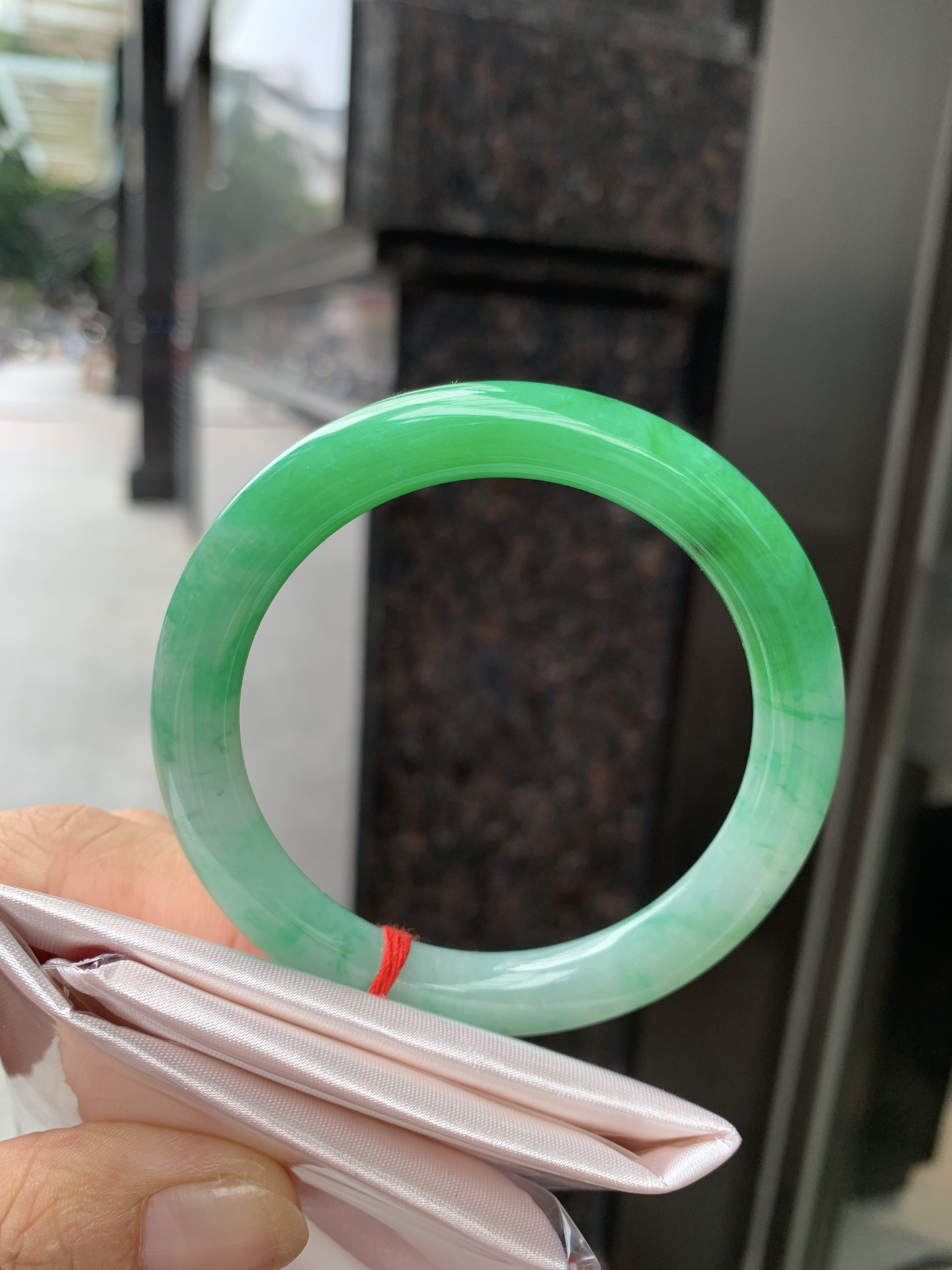 白底青阳绿圆条 54.6-8-7.6 0921-H327-71 打灯细纹