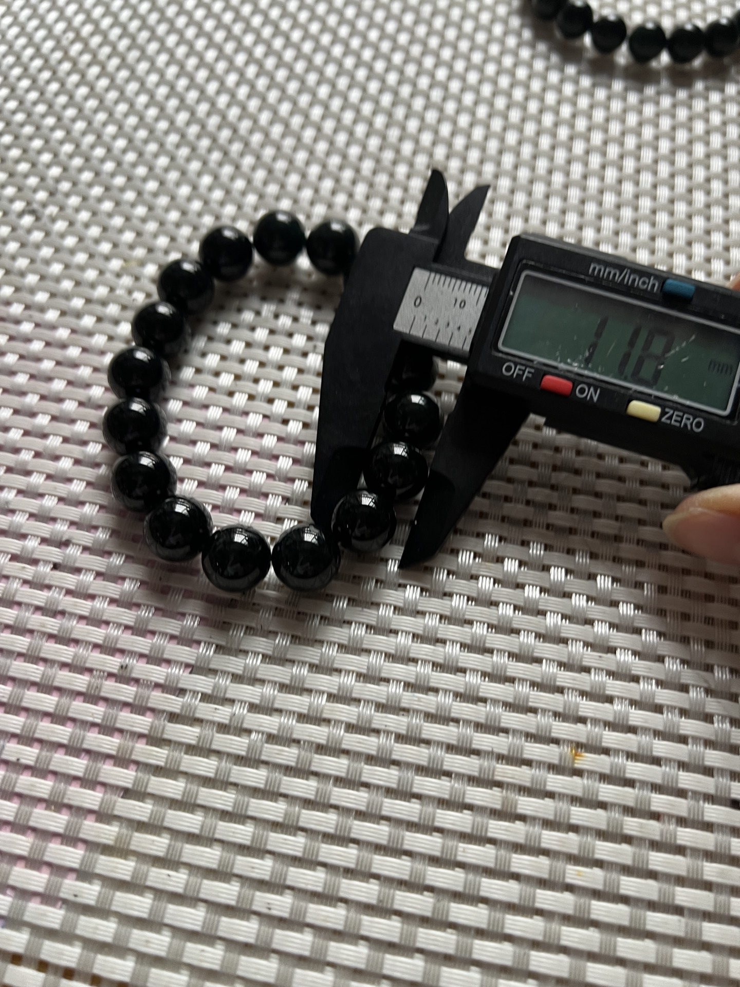 ️ 9.20 墨翠手链12mm 乌黑油亮 质地细腻 水头好