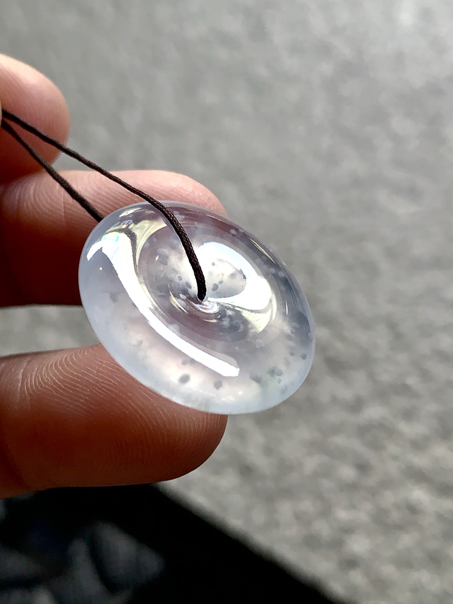 ️ 【雪花棉平安扣】 尺寸：22×4.8