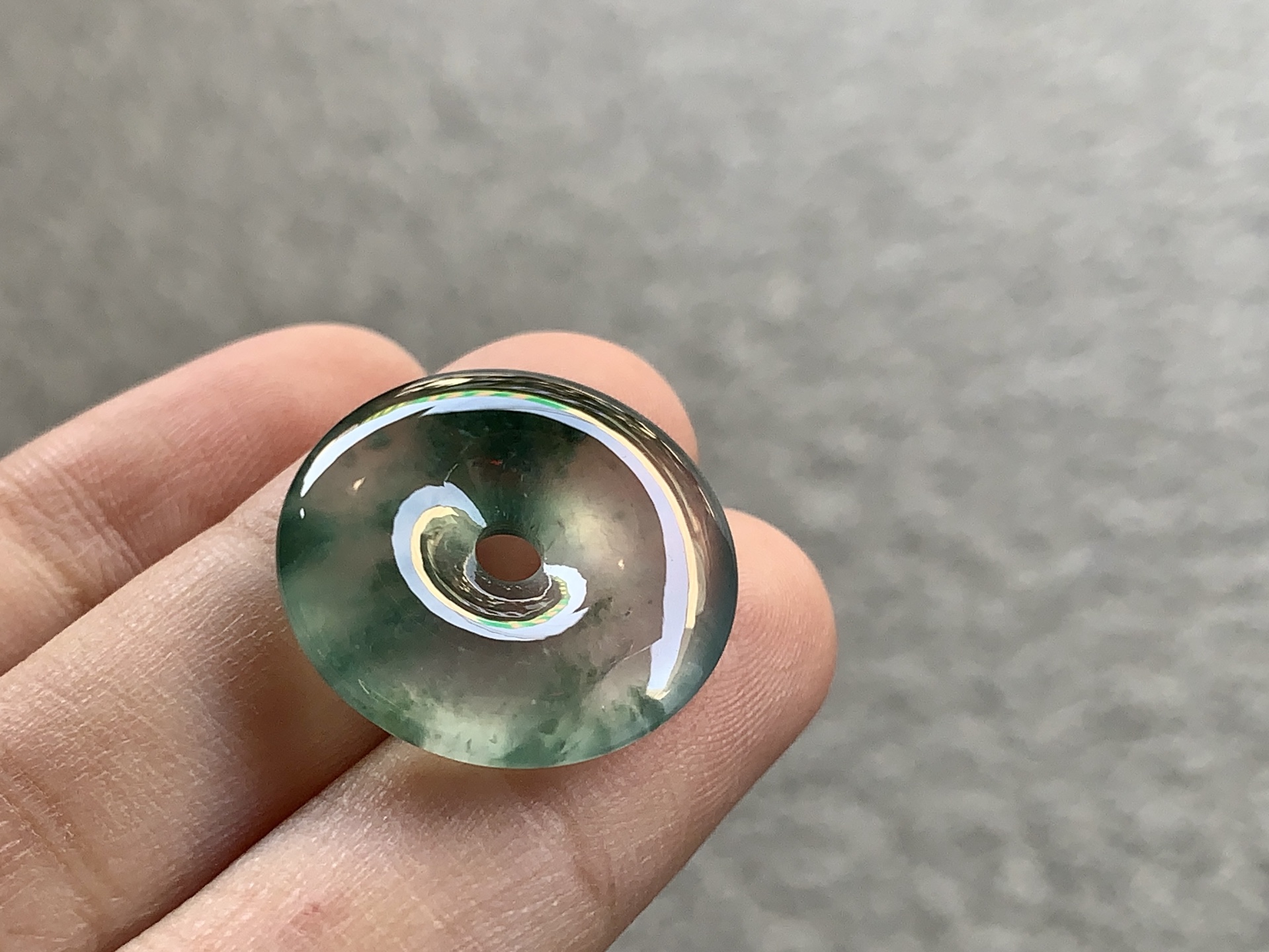 ️ 【飘彩平安扣】 尺寸：19.8×4