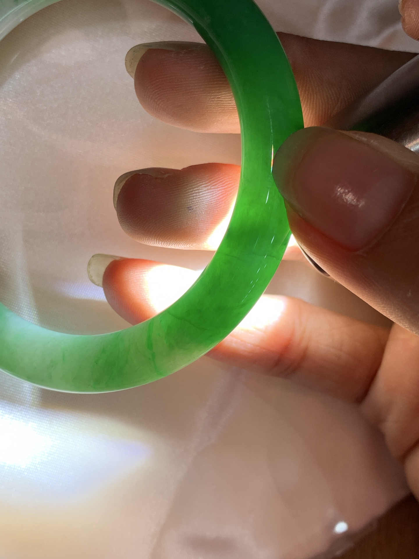 白底青阳绿圆条 54.6-8-7.6 0921-H327-71 打灯细纹