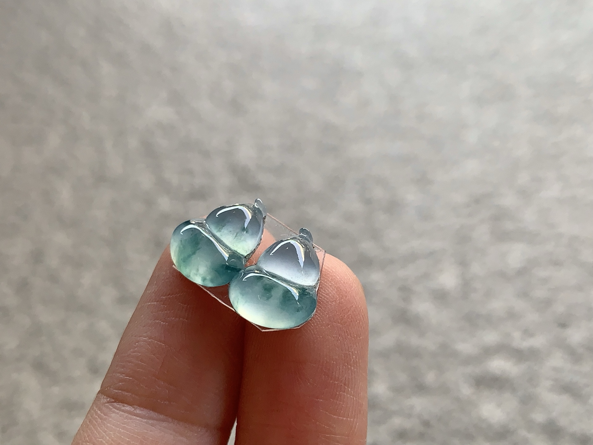 ️ 飘彩葫芦一对 尺寸：10.5×8.4×3.5/3×8.5×3.3