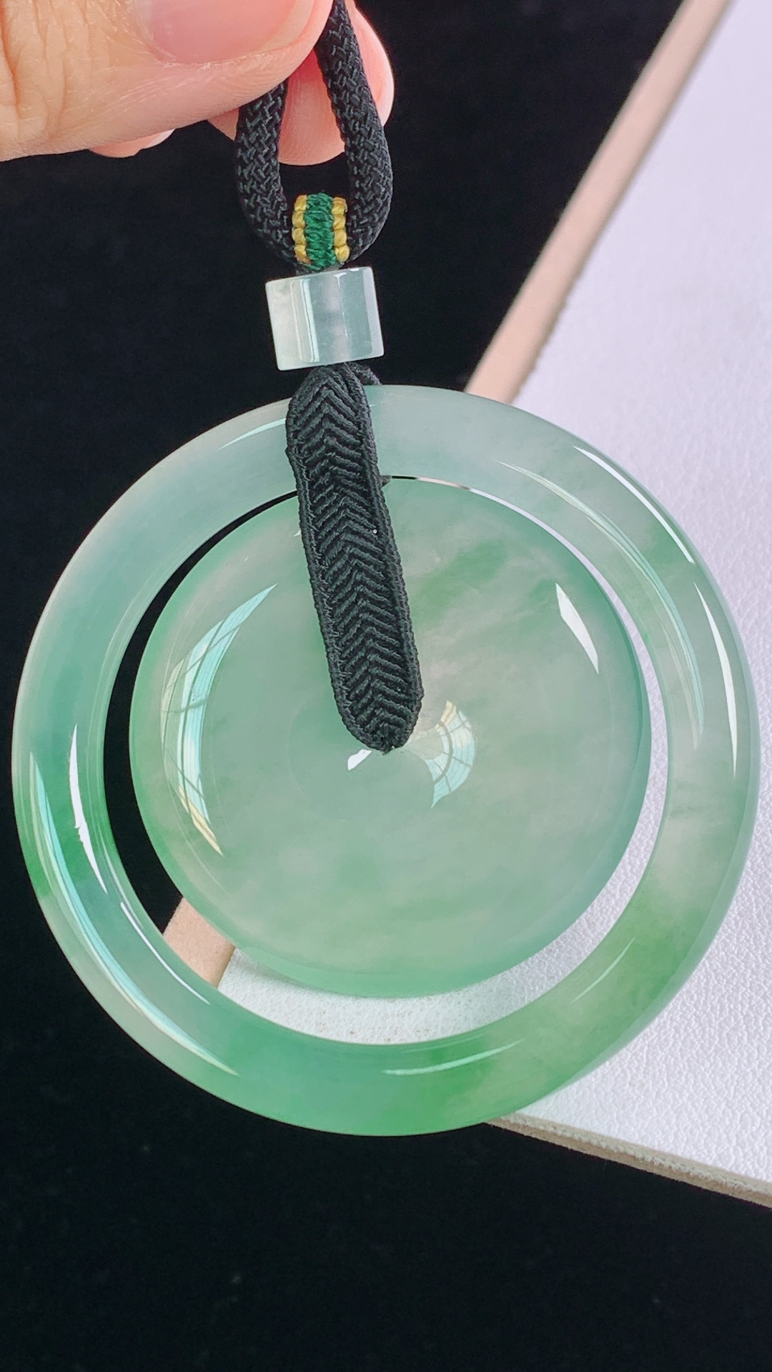 ️高品质 冰晴平安扣 种色兼备，水润清透，无裂，尺寸:50.5-5.8mm 18
