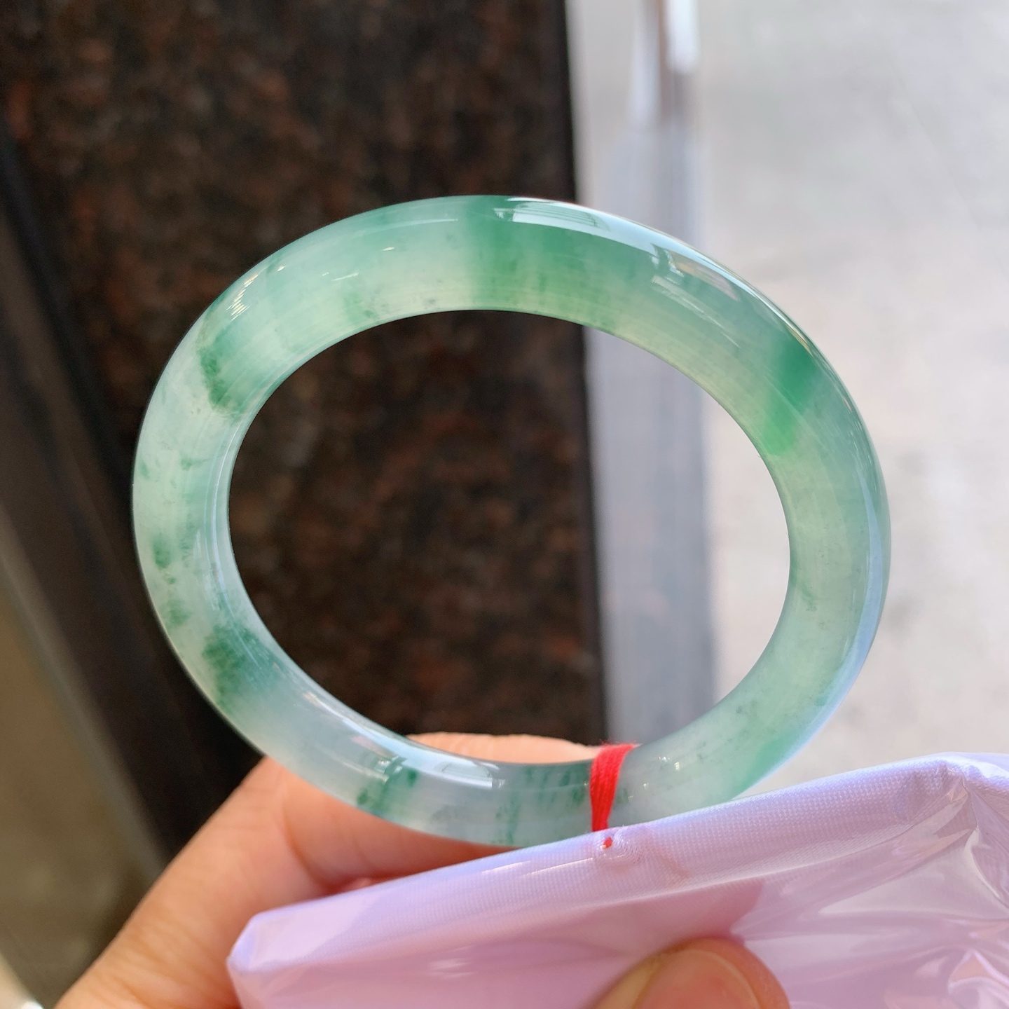 圆条冰飘花 无裂 尺寸：50.6/8 小圈口