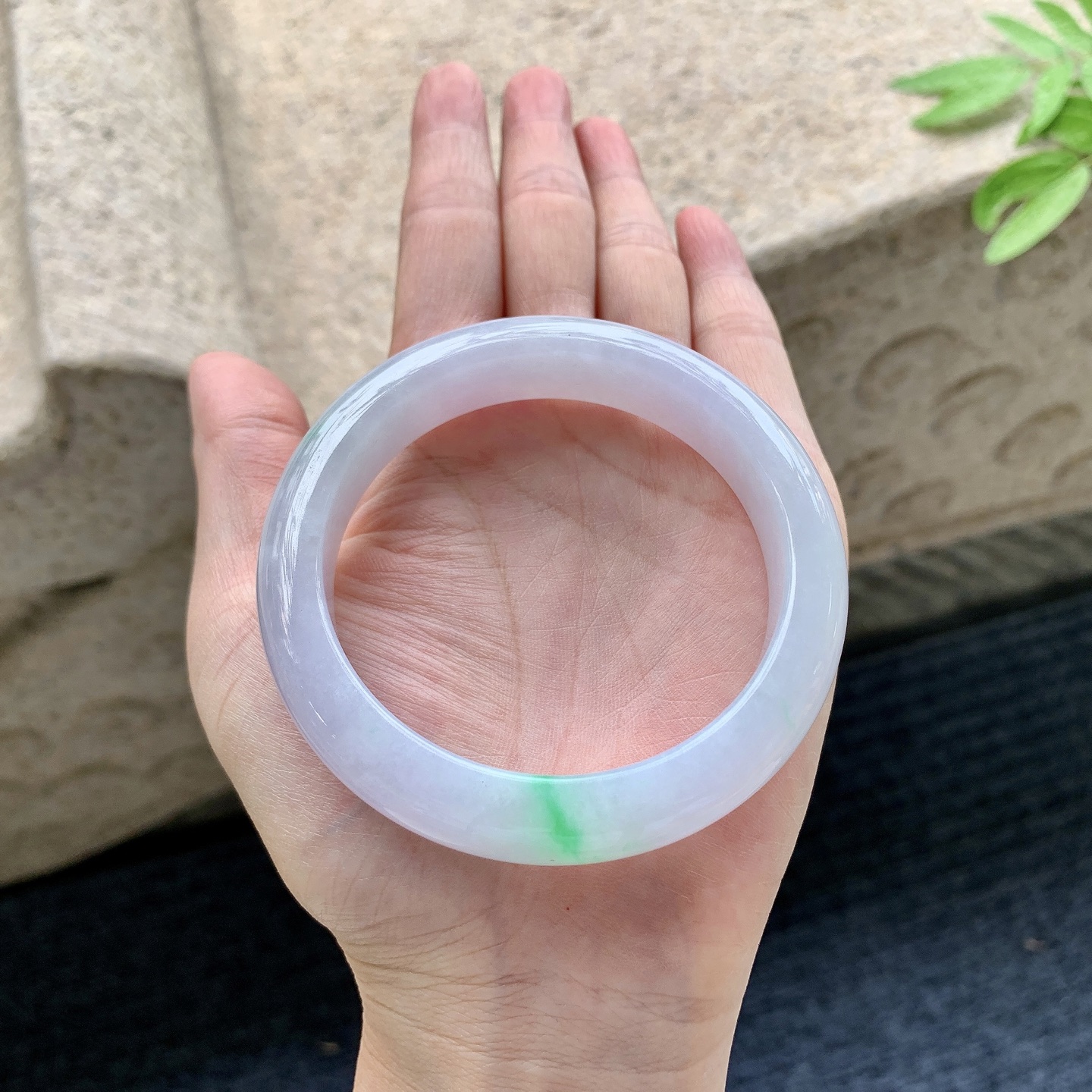 正圈55 56 圈口56.8/12.7/8.7 编码WW092233 春彩，水润，种老，细腻，打灯有