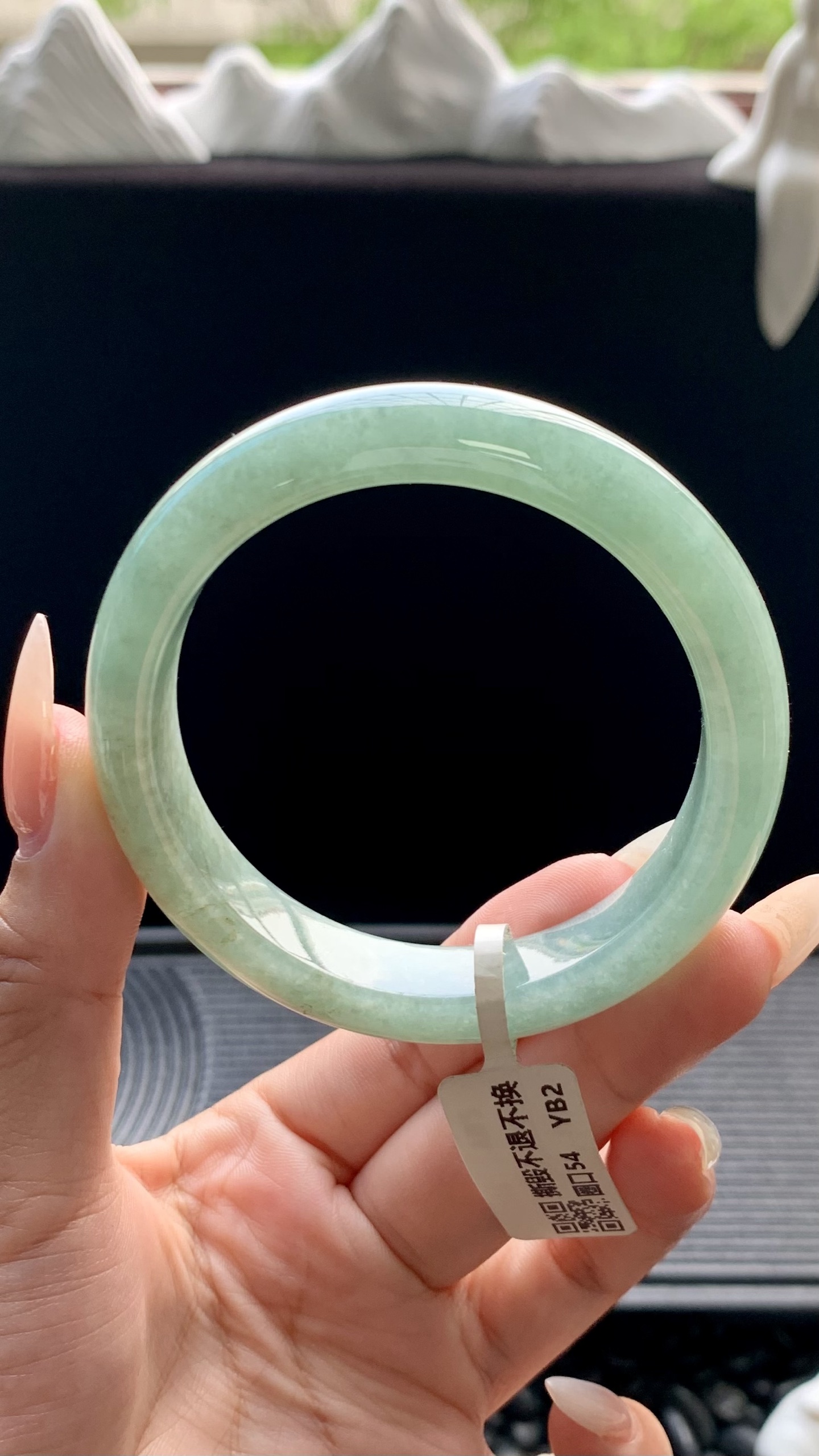 油青正圈手镯成品 HYY-317 尺寸：54-12-8