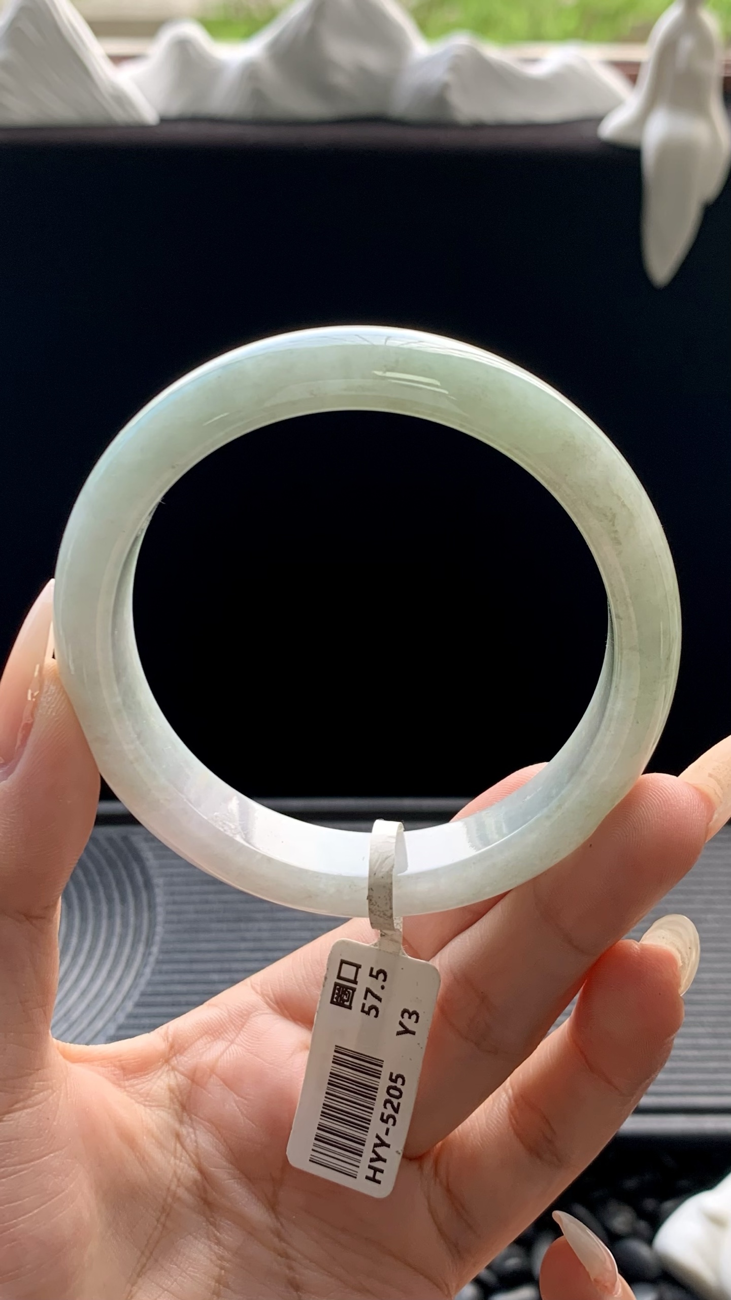 油青正圈手镯成品 HYY-5205 尺寸：58-12-8