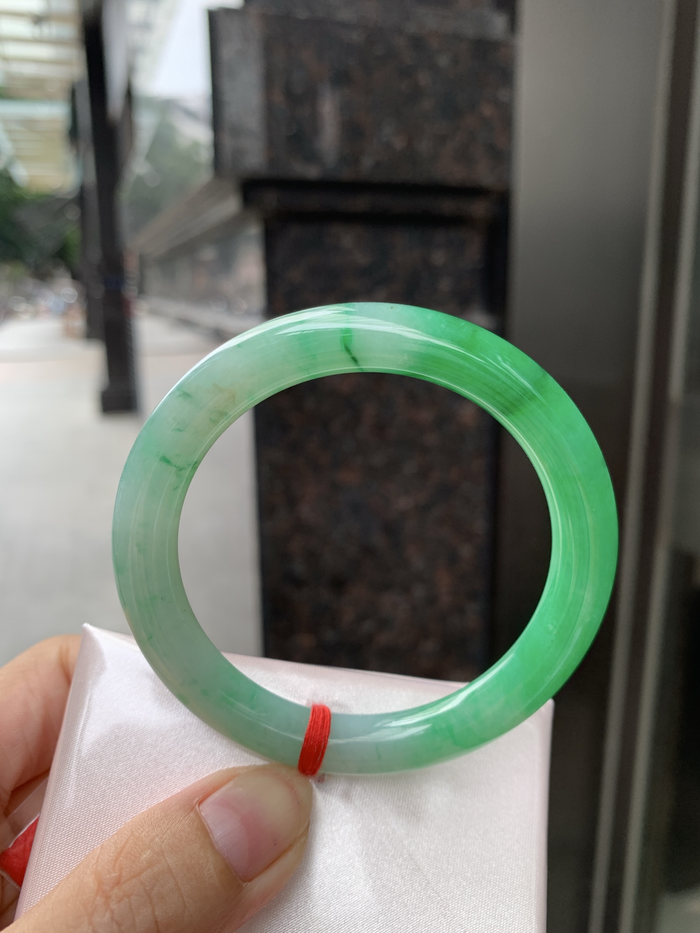 白底青阳绿圆条 54.6-8-7.6 0921-H327-71 打灯细纹