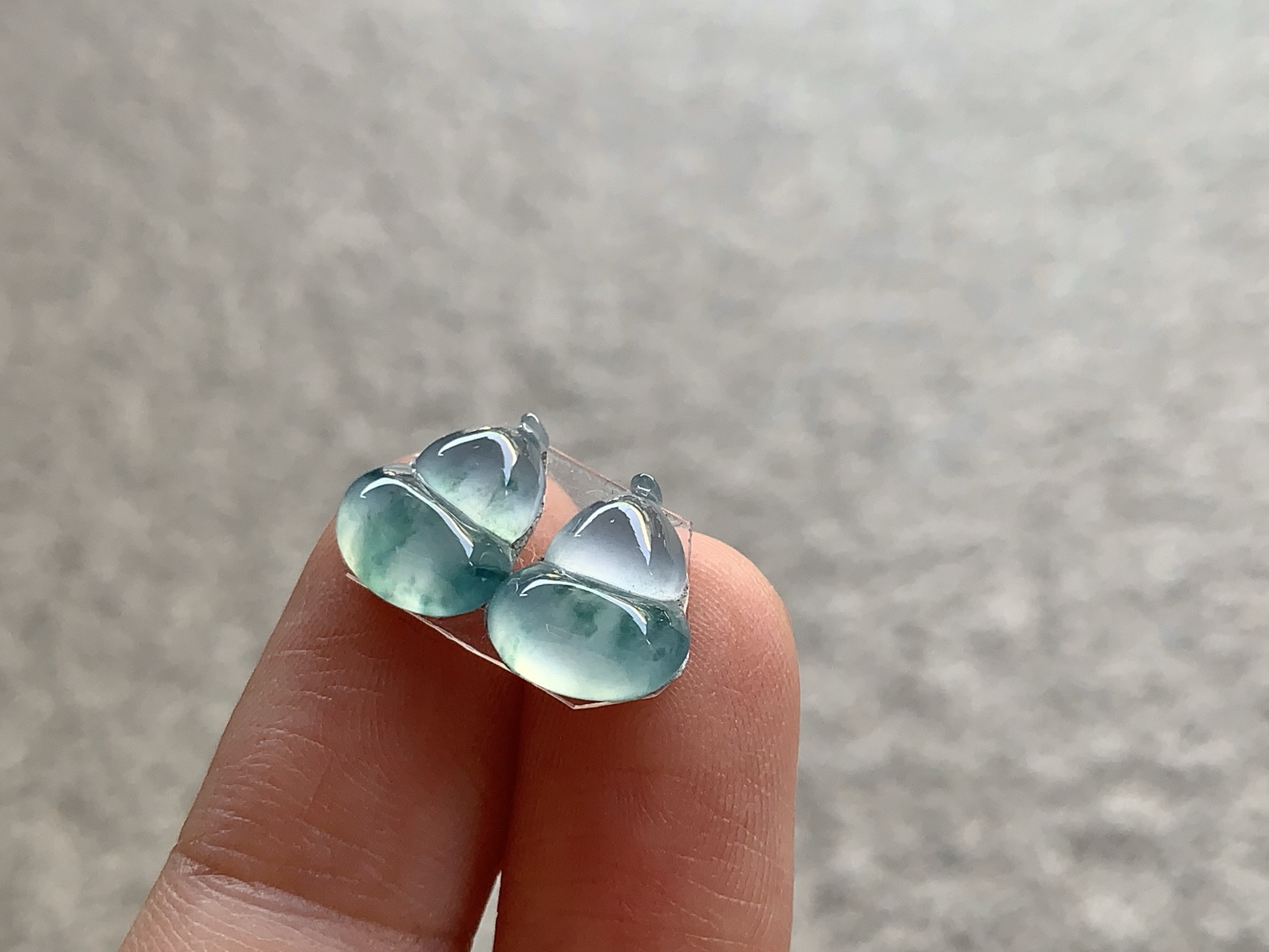 ️ 飘彩葫芦一对 尺寸：10.5×8.4×3.5/3×8.5×3.3