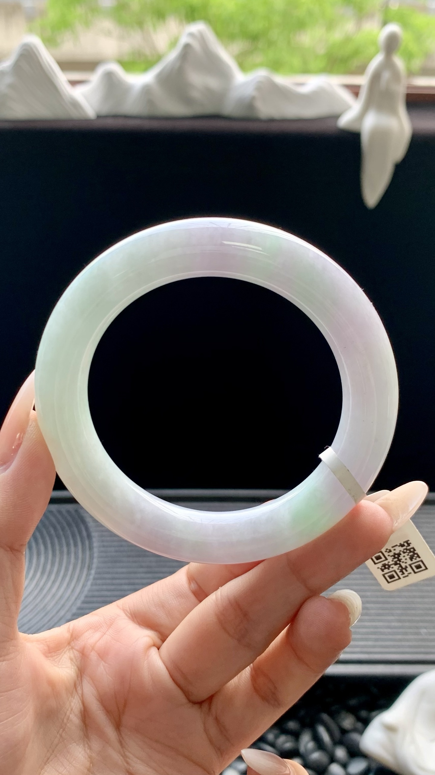 淡春彩圆条手镯成品 HYY-7397 尺寸：55-11.5-11.5