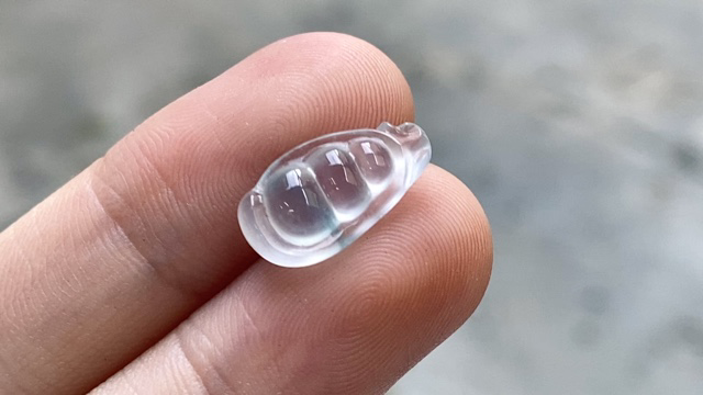 ️ 玻璃种飘彩福豆，14.5*8.2*5